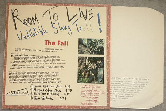 The Fall Room To Live - 1st UK press 1982 ARCHIVE COPY SVG+/SVG+