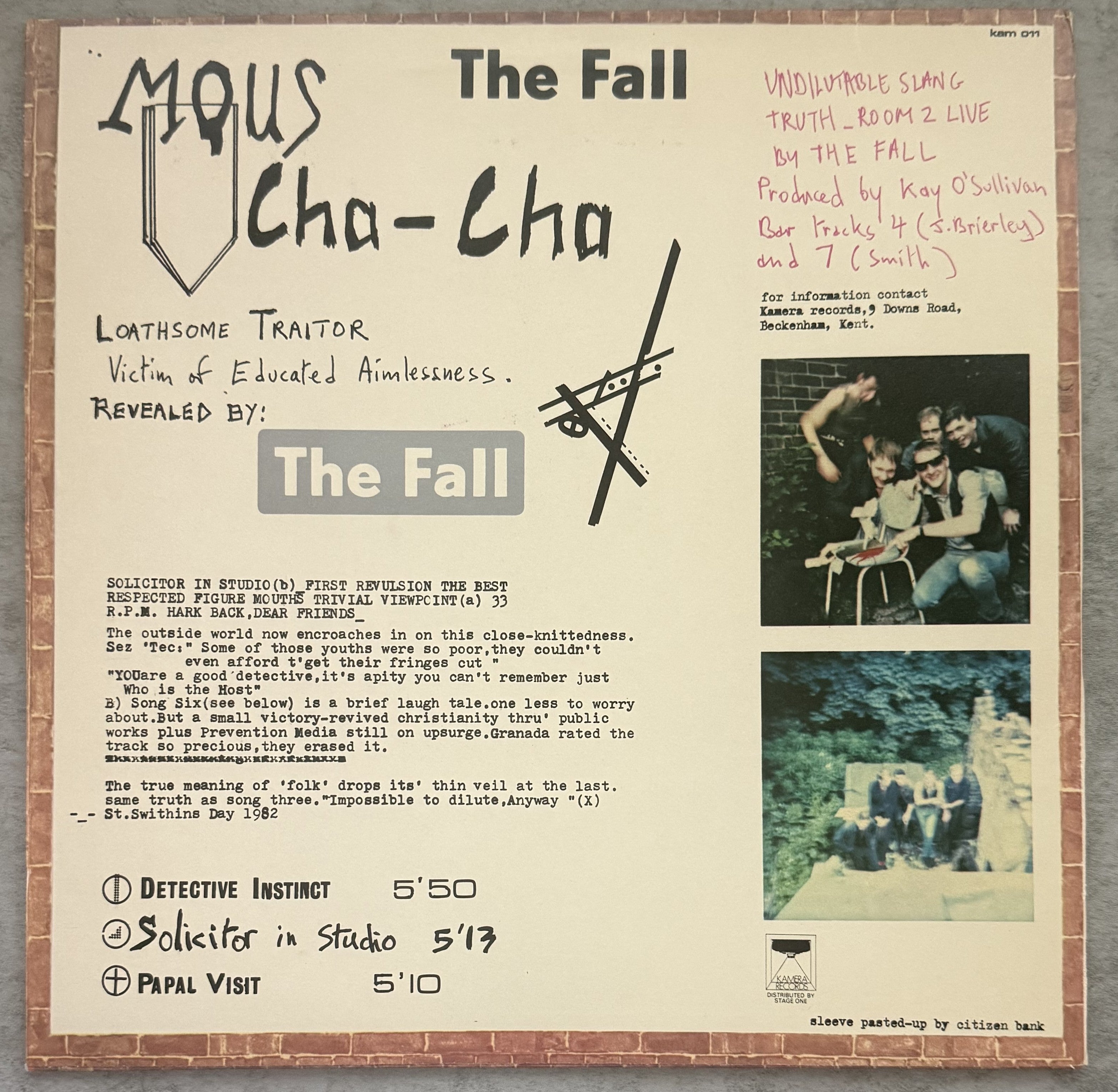 The Fall Room To Live - 1st UK press 1982 ARCHIVE COPY SVG+/SVG+