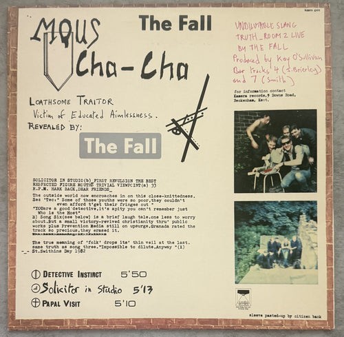 The Fall Room To Live - 1st UK press 1982 ARCHIVE COPY SVG+/SVG+