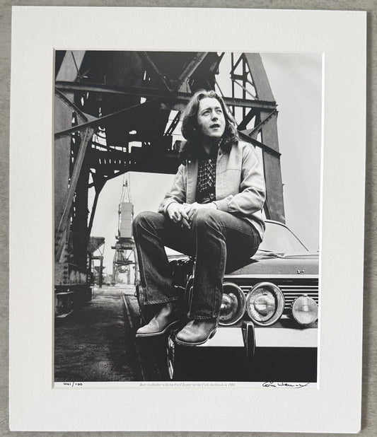 RORY GALLAGHER LTD EDTN SIGNED PRINT by Colm Henry 1981 in matte EXCELLENT CNDTN