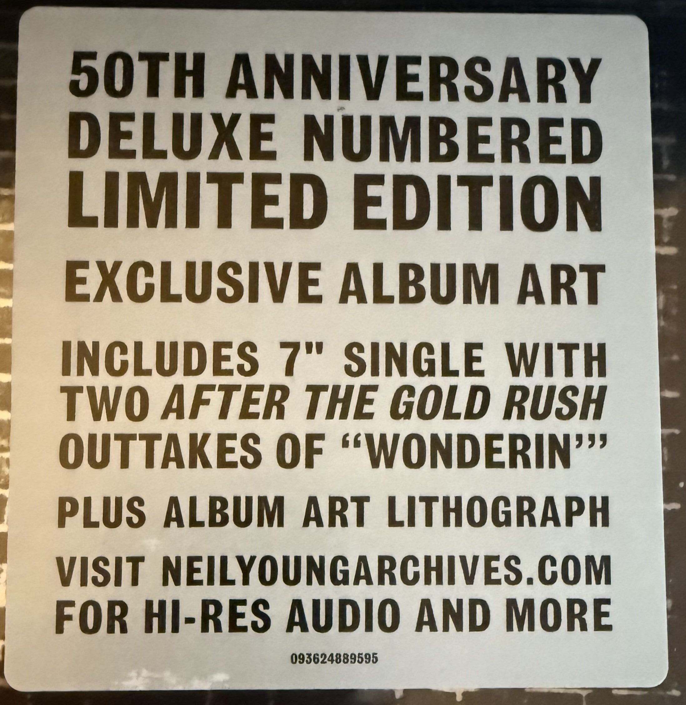 Neil Young After The Gold Rush BOX SET SEALED/NM #'d Deluxe Edition PRISTINE