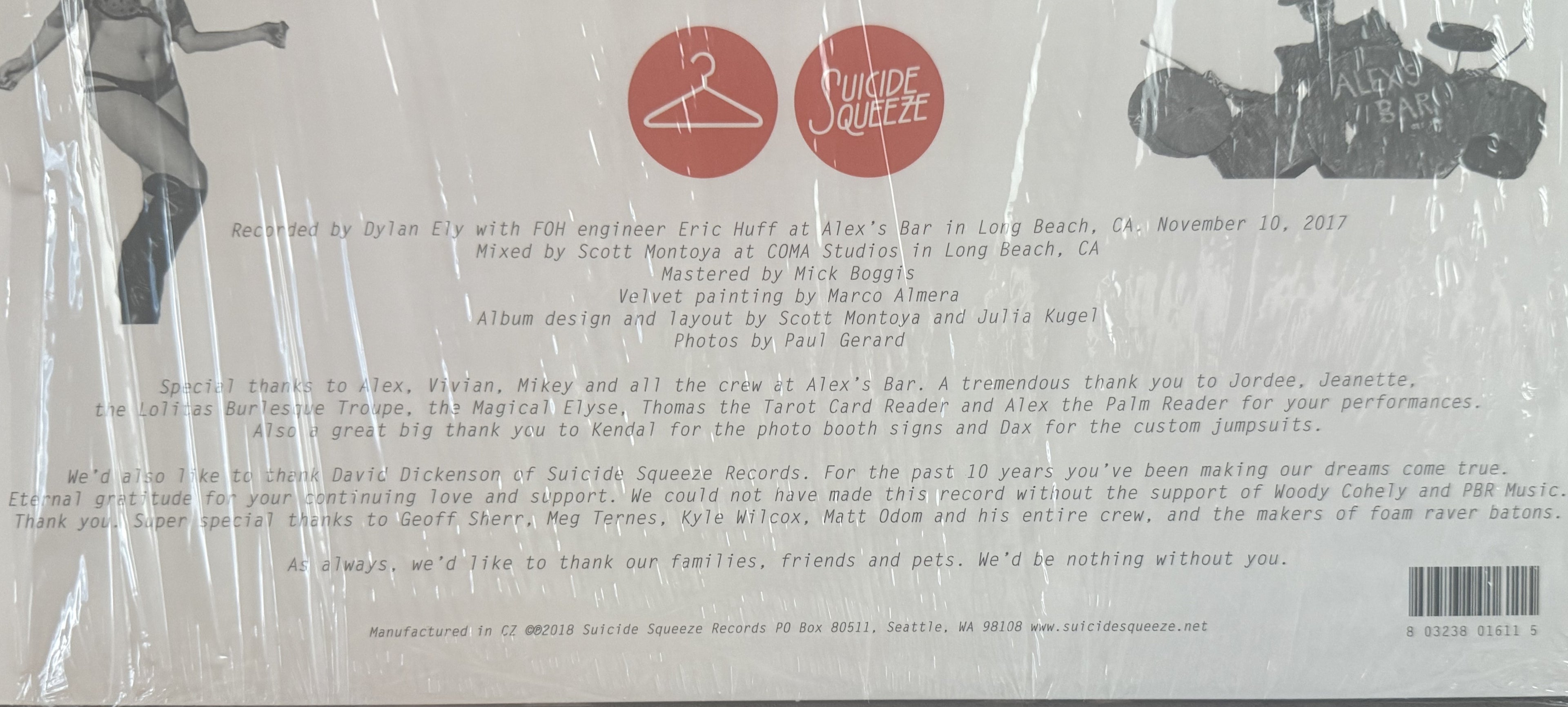 The Coathangers - Live 2018 ltd edtn (1,500) on 150g tri-color vinyl Strong VG++