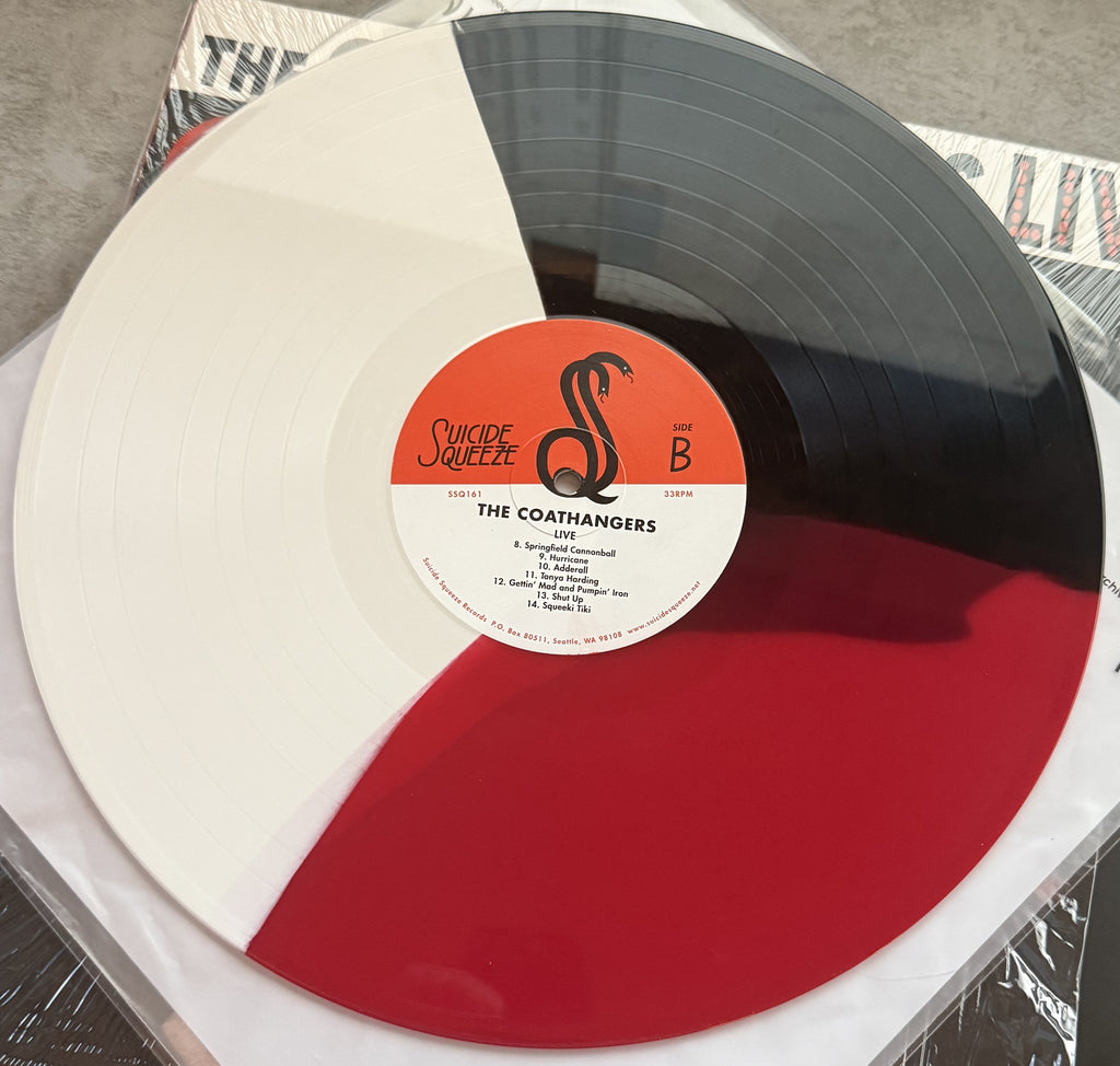 The Coathangers - Live 2018 ltd edtn (1,500) on 150g tri-color vinyl Strong VG++