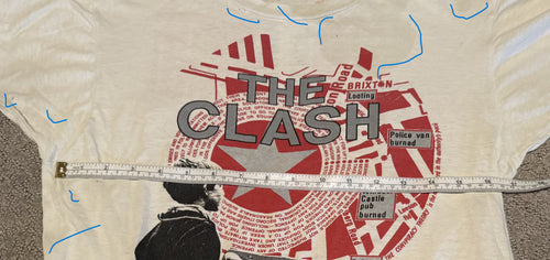 PUNK REAL VINTAGE SHIRT - The Clash 1984 Out Of Control tshirt - See Pictures!