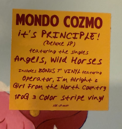 Mondo Cozmo - It's PRINCIPLE! 2024 LP TRI COLOR 180g VINYL, SEALED/NM + Bonus 7"