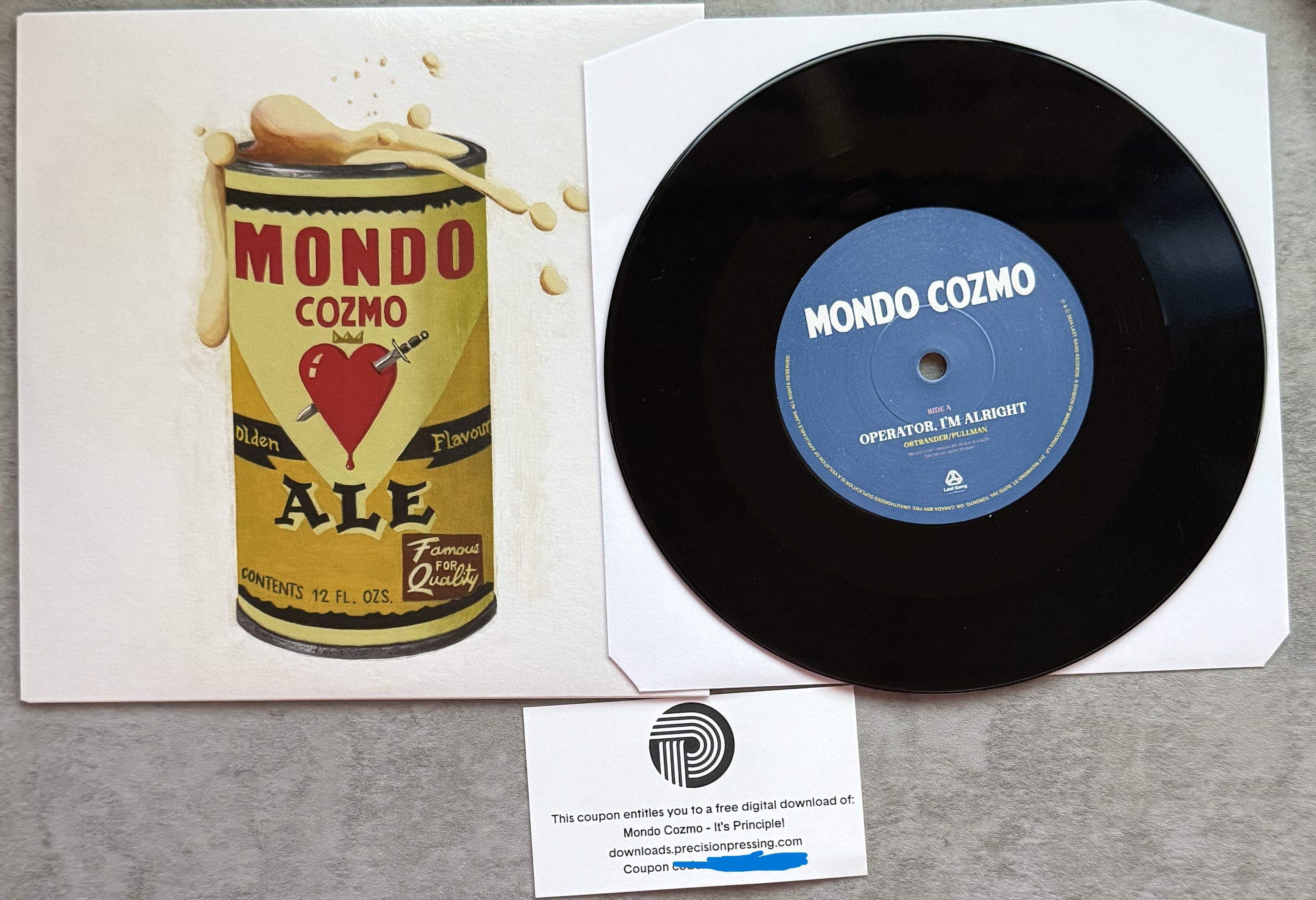 Mondo Cozmo - It's PRINCIPLE! 2024 LP TRI COLOR 180g VINYL, SEALED/NM + Bonus 7"