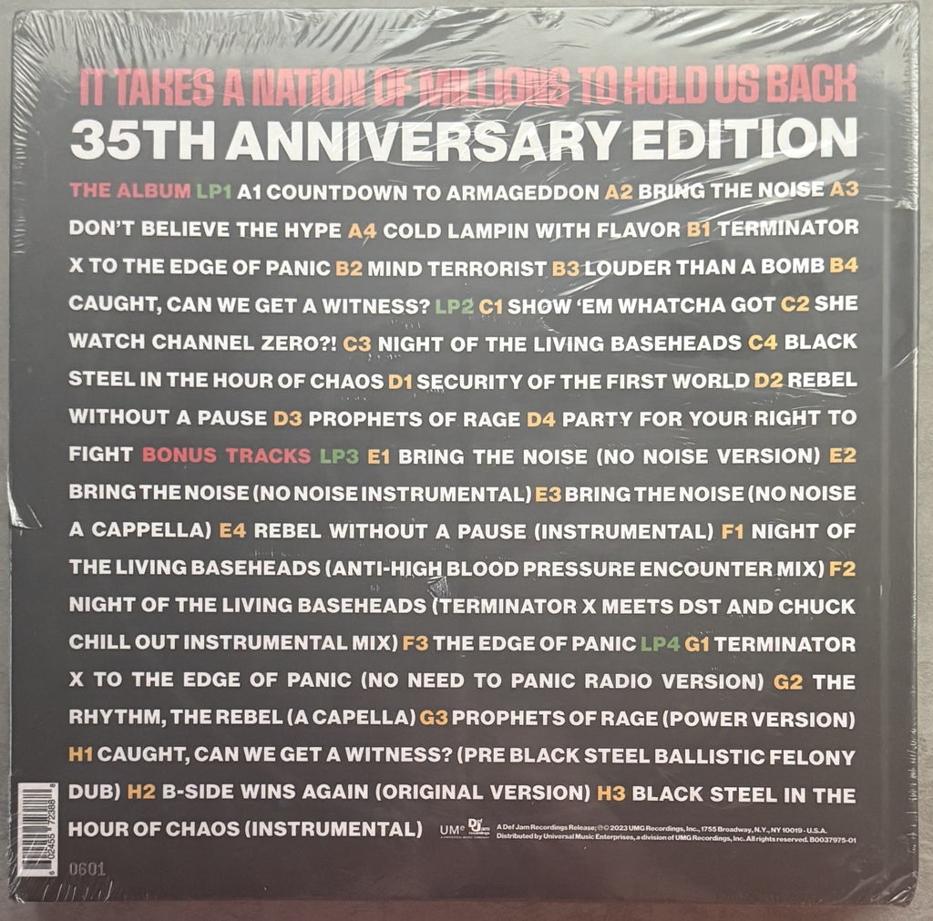 Public Enemy - It Takes A Nation Of Millions To Hold Us Back BOX SET SEALED/NM