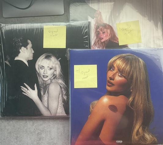 Sabrina! Sabrina! Sabrina! 3x Signed Inserts - Short N' Sweet, Man's Best Friend