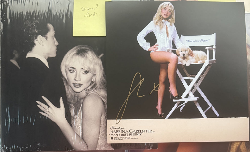 Sabrina! Sabrina! Sabrina! 3x Signed Inserts - Short N' Sweet, Man's Best Friend