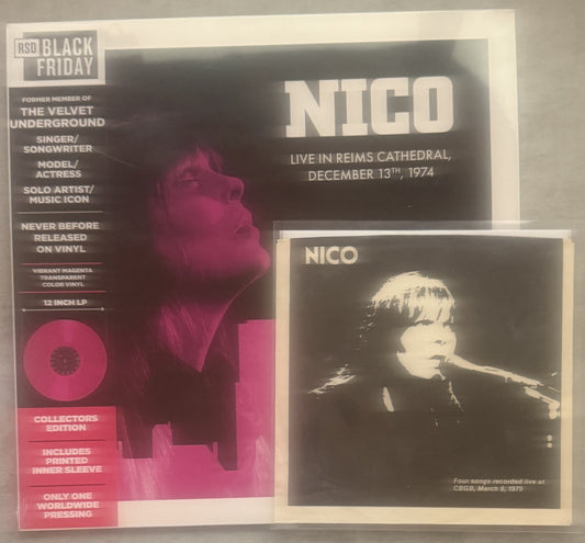 Nico - 2-pack - 1980 original 4 tracks at CBGB 7" EP and 2025 RSD Live in Reims