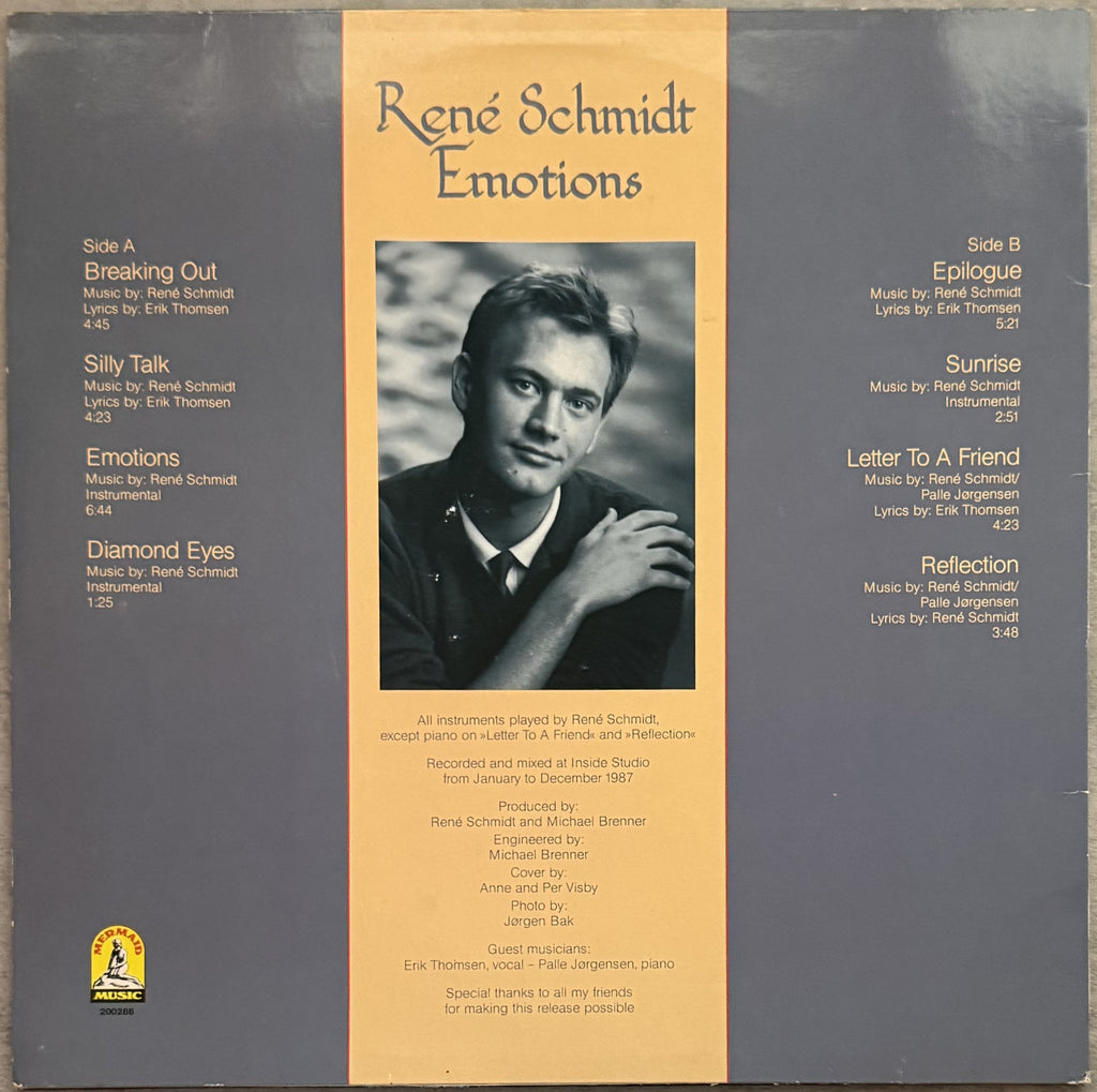 Rene Schmidt - Emotions -Danish import VG+/VG+ used vinyl electronic/ambient/pop