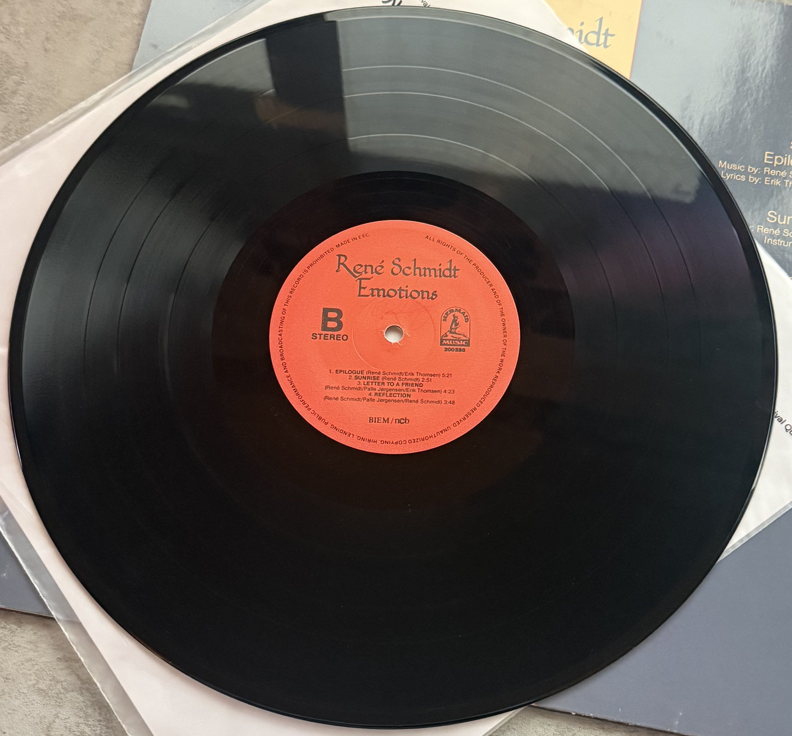 Rene Schmidt - Emotions -Danish import VG+/VG+ used vinyl electronic/ambient/pop