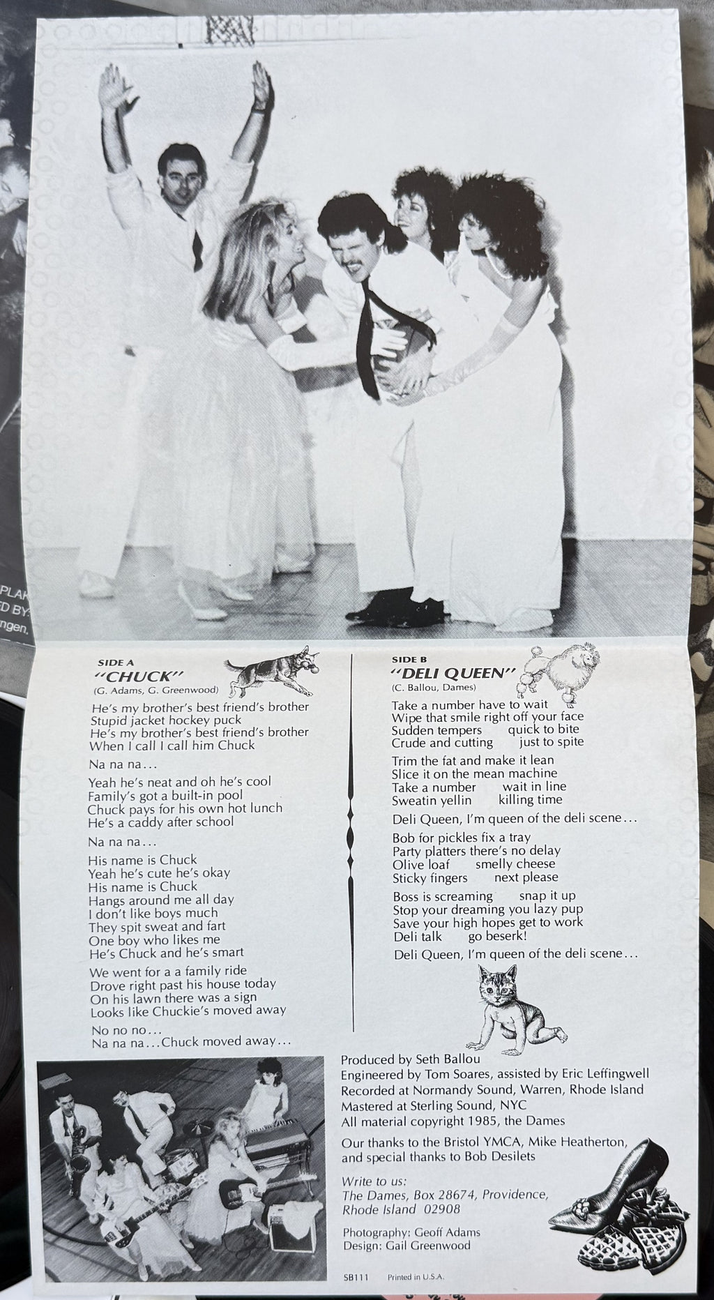 RARE 2-pack L7 & The Dames (Gail Greenwood) - 7" rarities Strong VG++ ( belly )