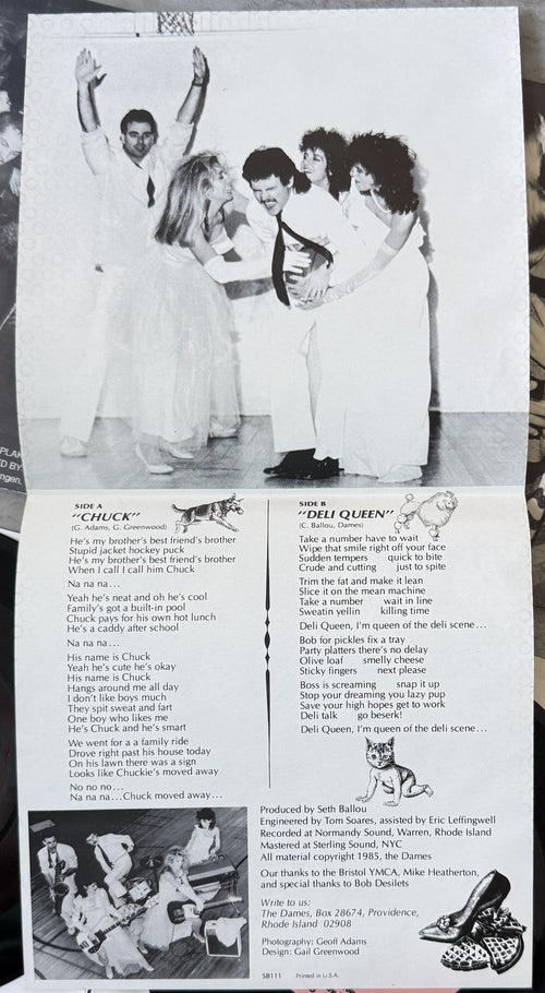 RARE 2-pack L7 & The Dames (Gail Greenwood) - 7" rarities Strong VG++ ( belly )