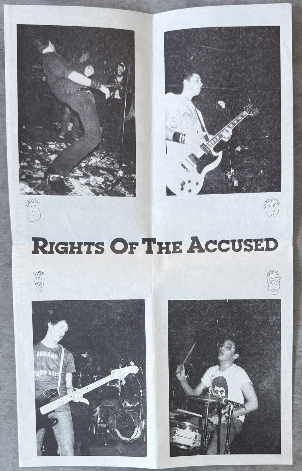 Rights Of The Accused - Innocence - 1st press - ALL INSERTS - 1984 7" EP VG+/VG+
