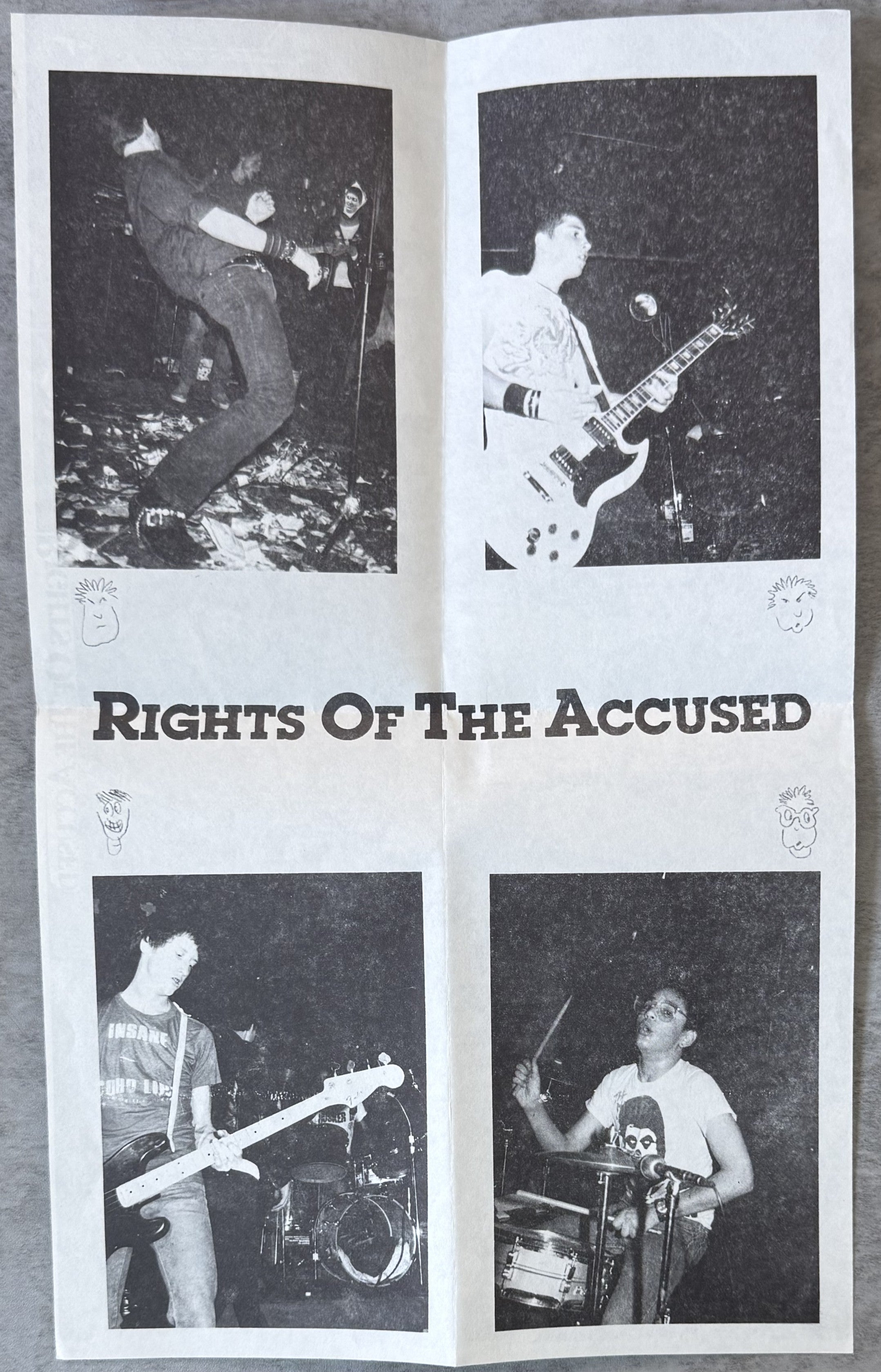 Rights Of The Accused - Innocence - 1st press - ALL INSERTS - 1984 7" EP VG+/VG+