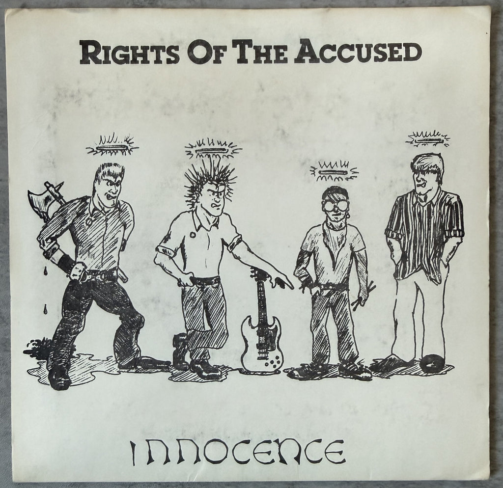 Rights Of The Accused - Innocence - 1st press - ALL INSERTS - 1984 7" EP VG+/VG+