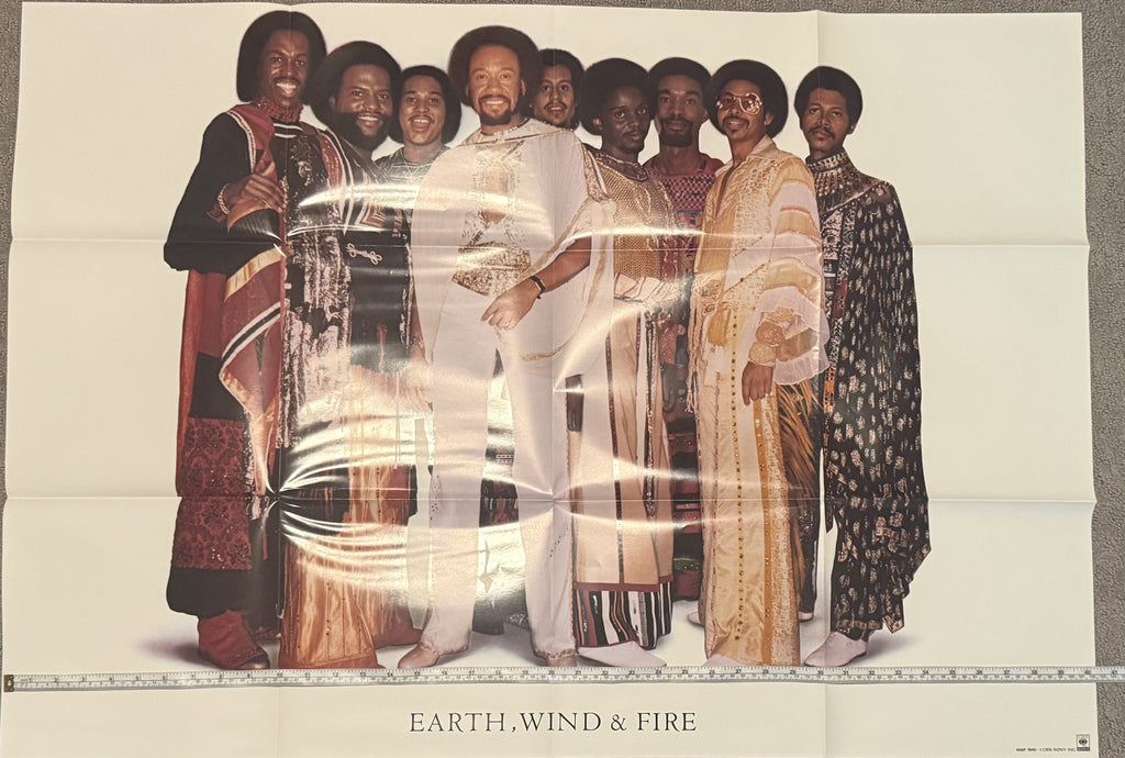 Earth Wind & Fire - Faces 1980 Japanese, OBI + poster & all inserts VG+/VG+ 2xLP