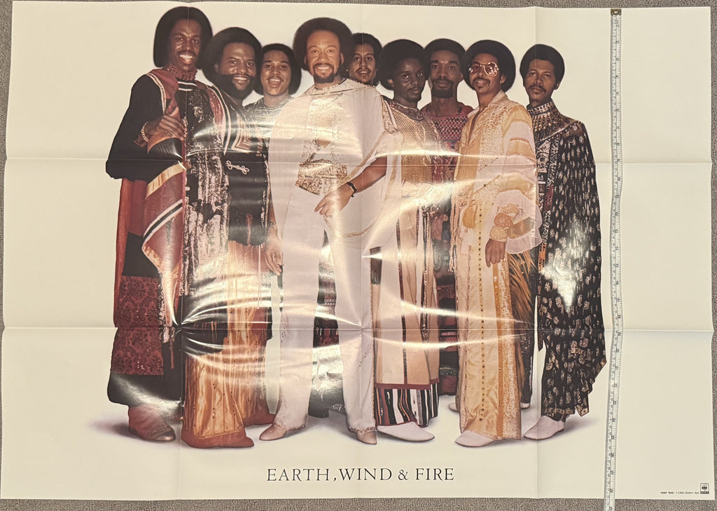 Earth Wind & Fire - Faces 1980 Japanese, OBI + poster & all inserts VG+/VG+ 2xLP