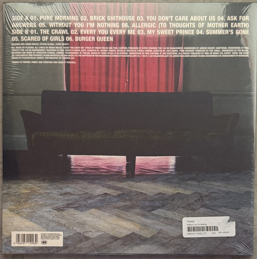 Placebo - Without You I'm Nothing 2022 reissue SEALED/NM made in EU remastered