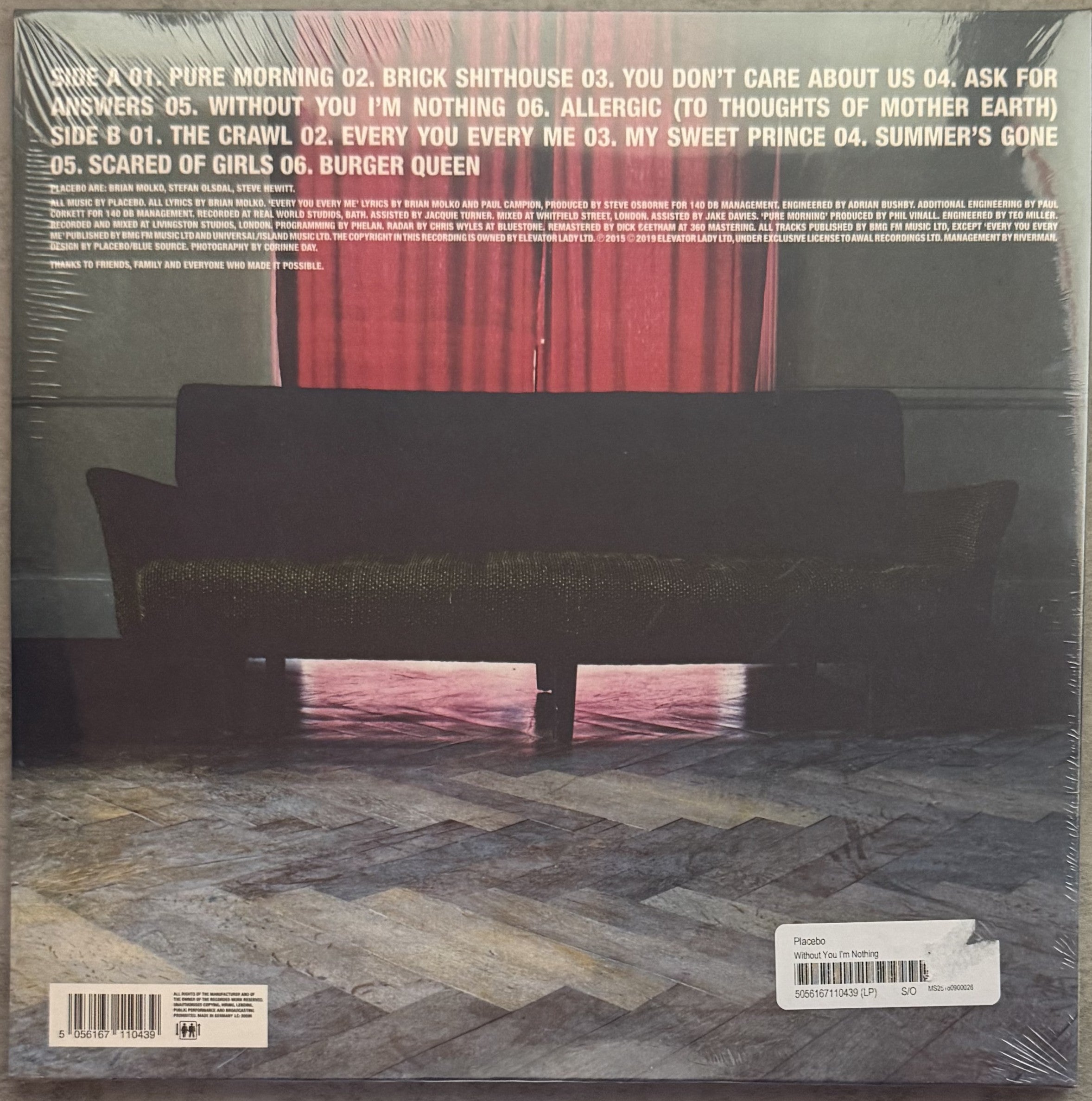 Placebo - Without You I'm Nothing 2022 reissue SEALED/NM made in EU remastered