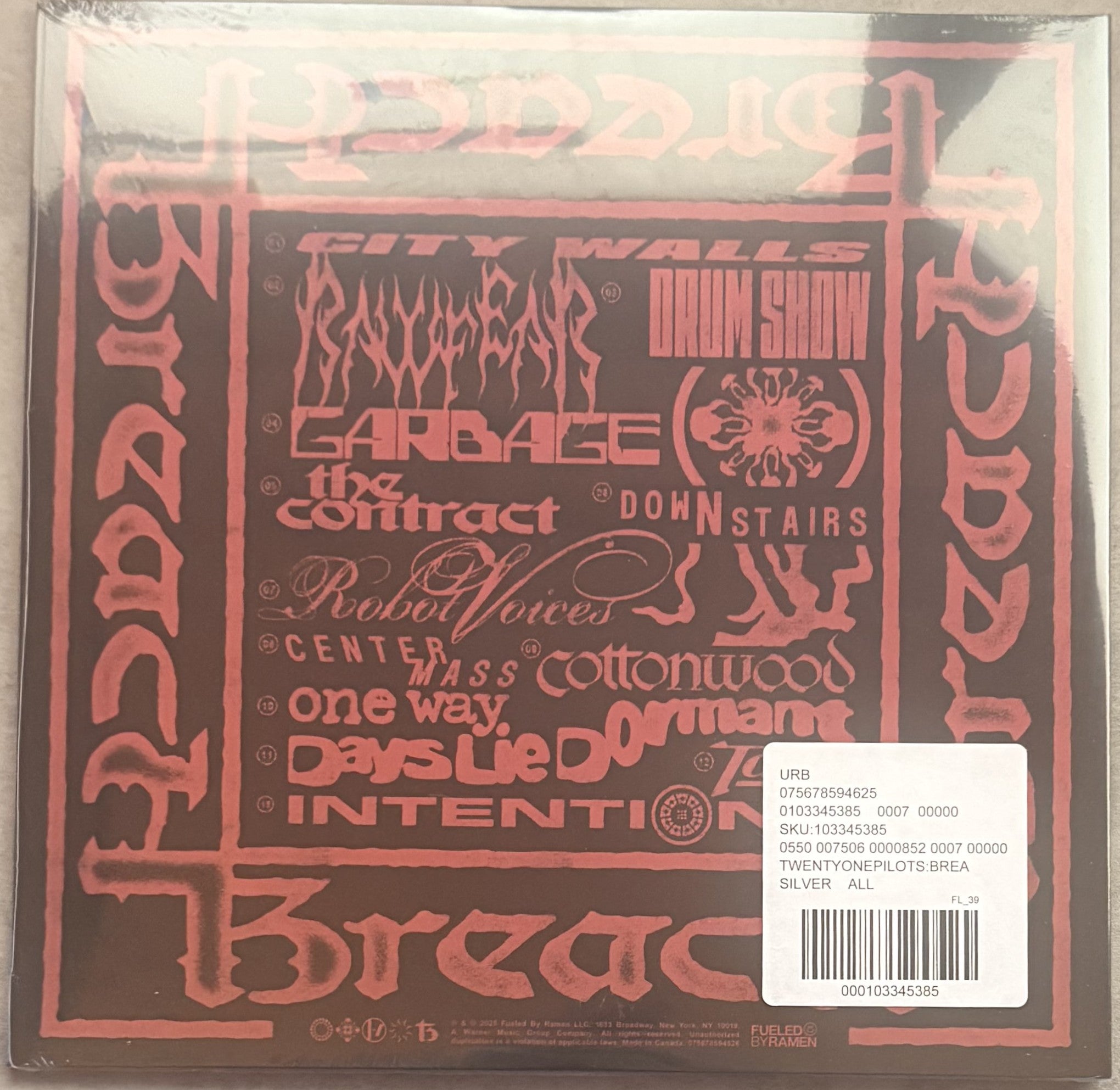 Twenty One Pilots -Breach -UO Silver Glitter Ltd Edtn 1,000 SEALED/NM 2025 vinyl