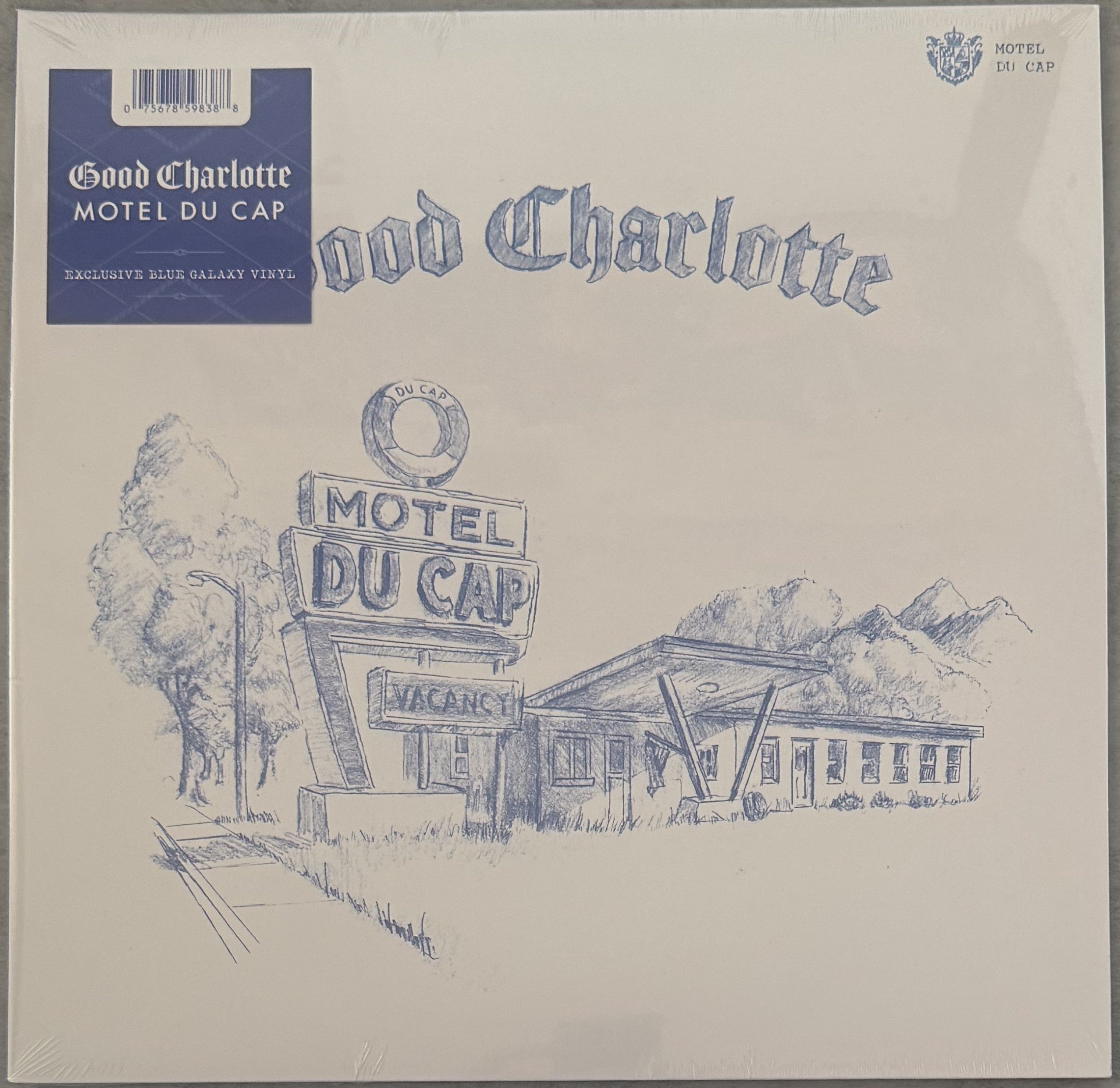 Good Charlotte - Motel Du Cap SEALED/NM Blue Galaxy Vinyl 1st Press