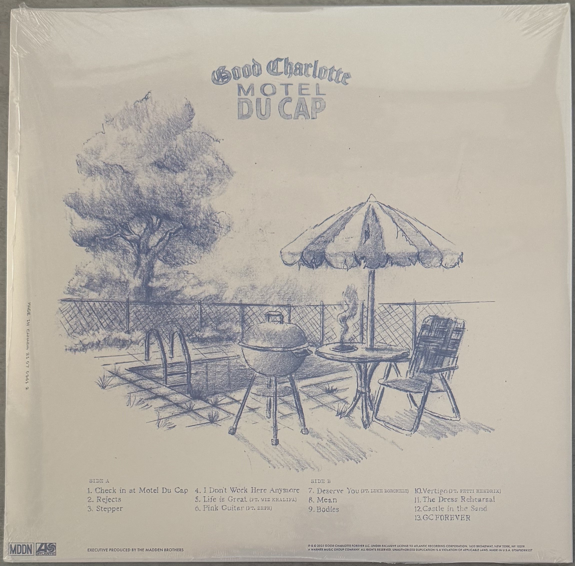 Good Charlotte - Motel Du Cap SEALED/NM Blue Galaxy Vinyl 1st Press