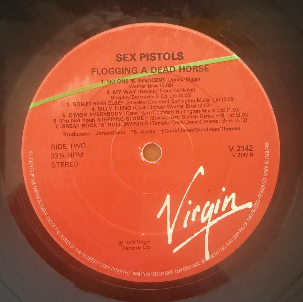 Sex Pistols - Flogging A Dead Horse 1st Press UK Import 1979 VG++/VG