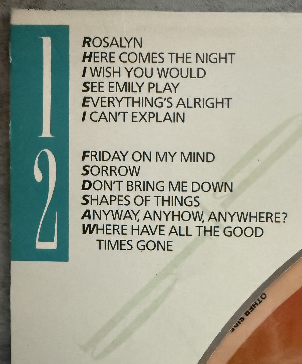 RARE David Bowie Pinups 1984 Picture Disc UK Import Ltd Edtn #7095 Strong VG+