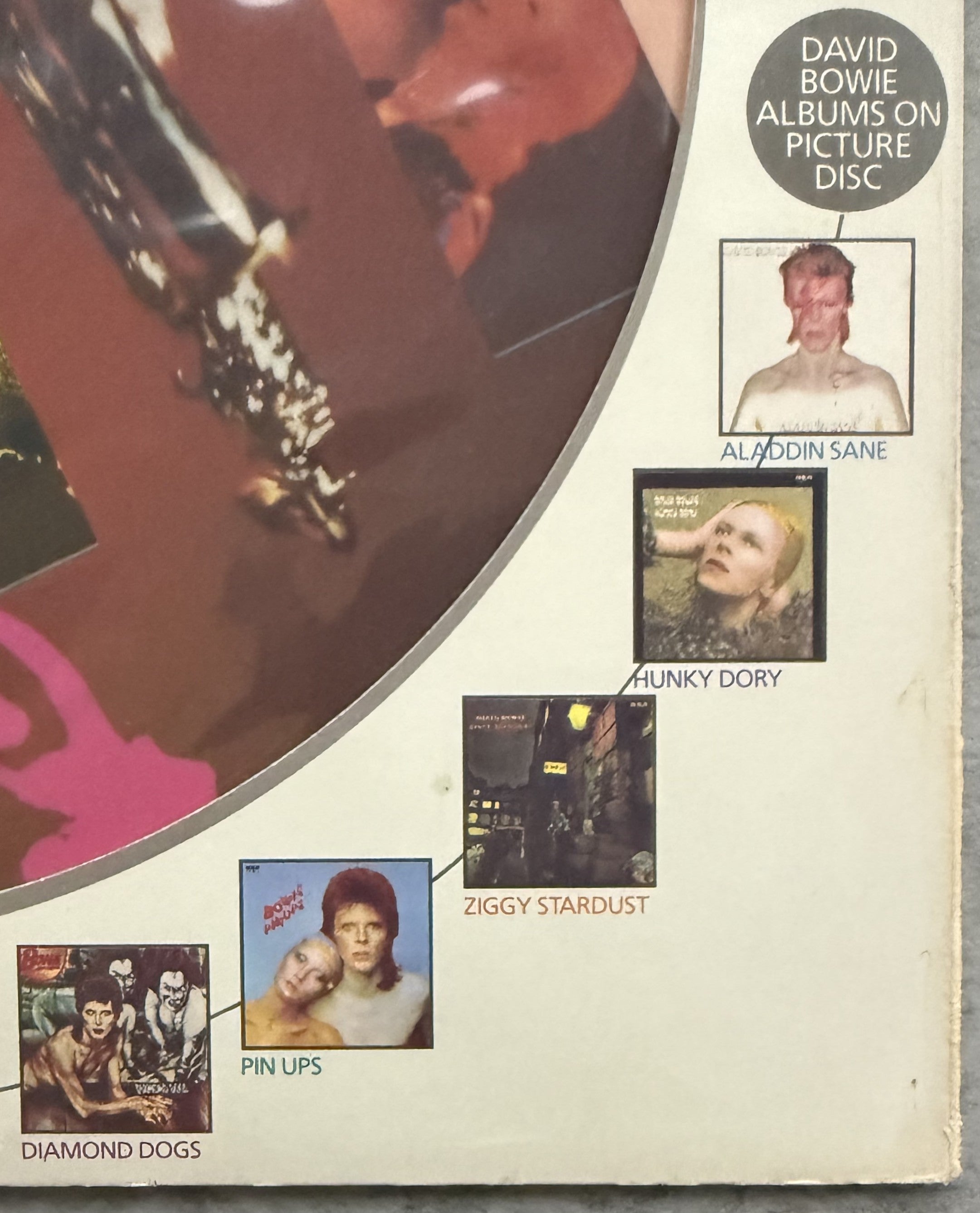 RARE David Bowie Pinups 1984 Picture Disc UK Import Ltd Edtn #7095 Strong VG+