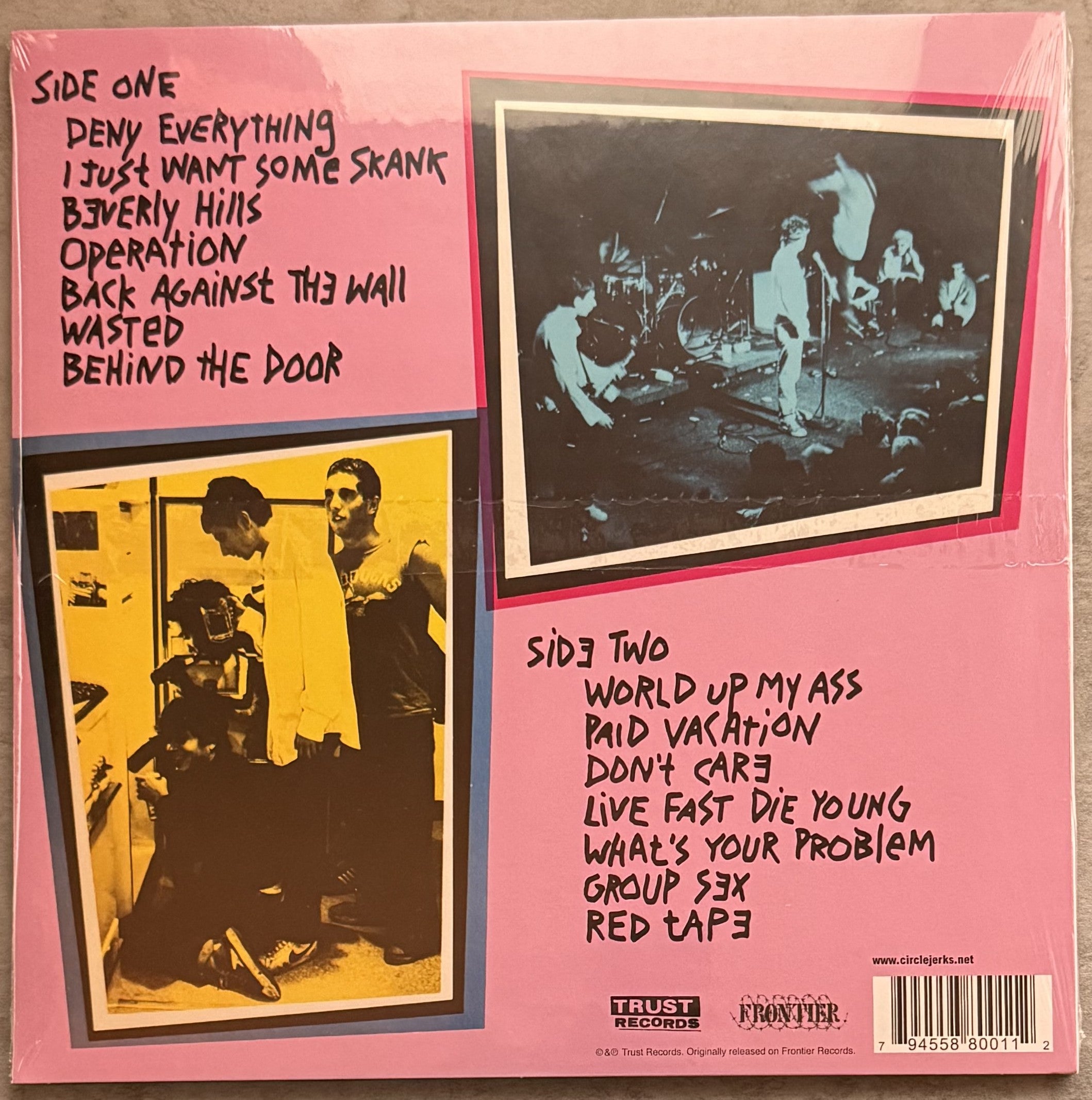 Circle Jerks - Groups Sex SEALED/NM 40th Anniversary Deluxe Ltd Edtn (3,000)