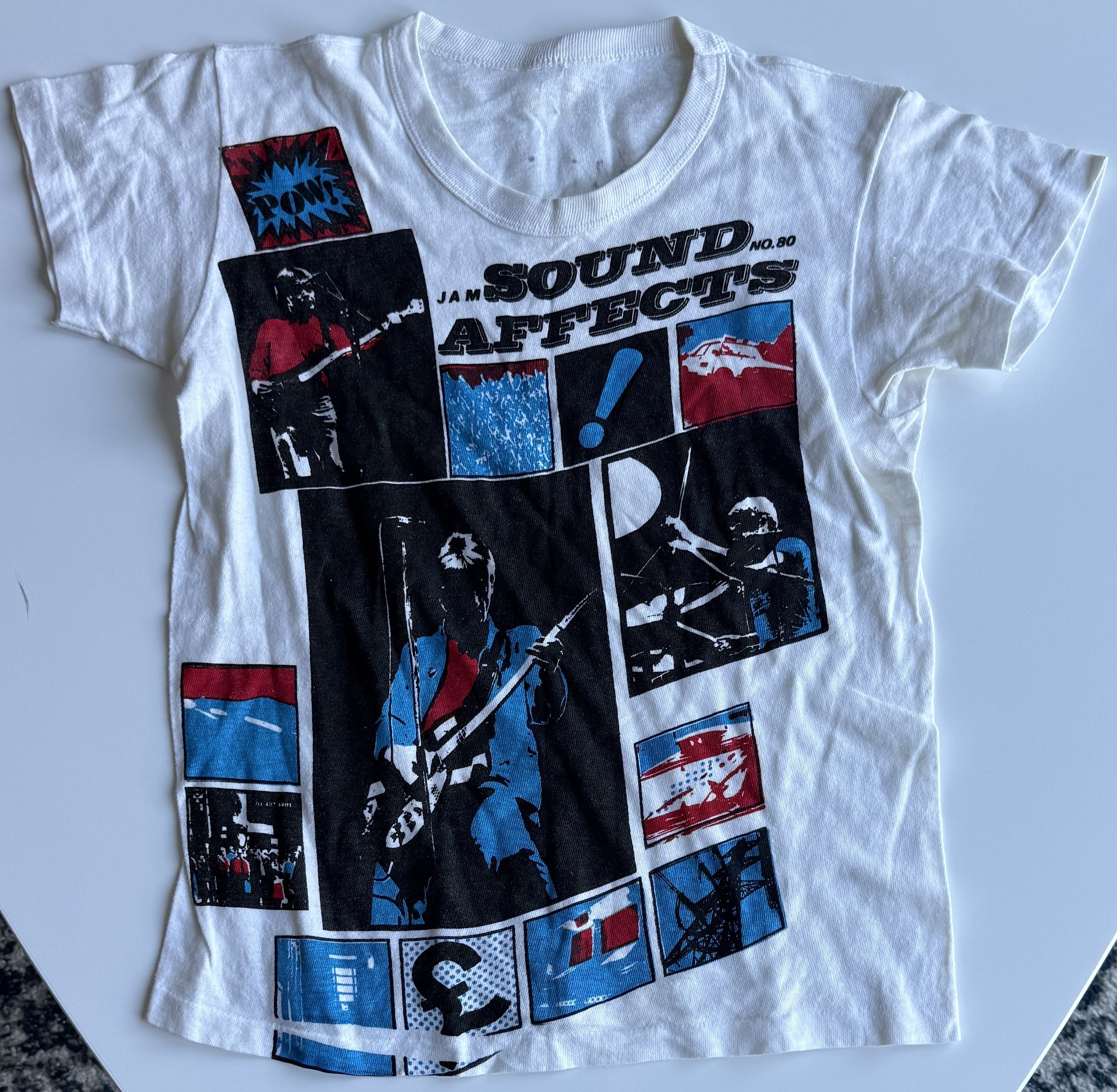 REAL vintage AUTOGRAPHED The JAM Sound Affects t-shirt 70s/80s