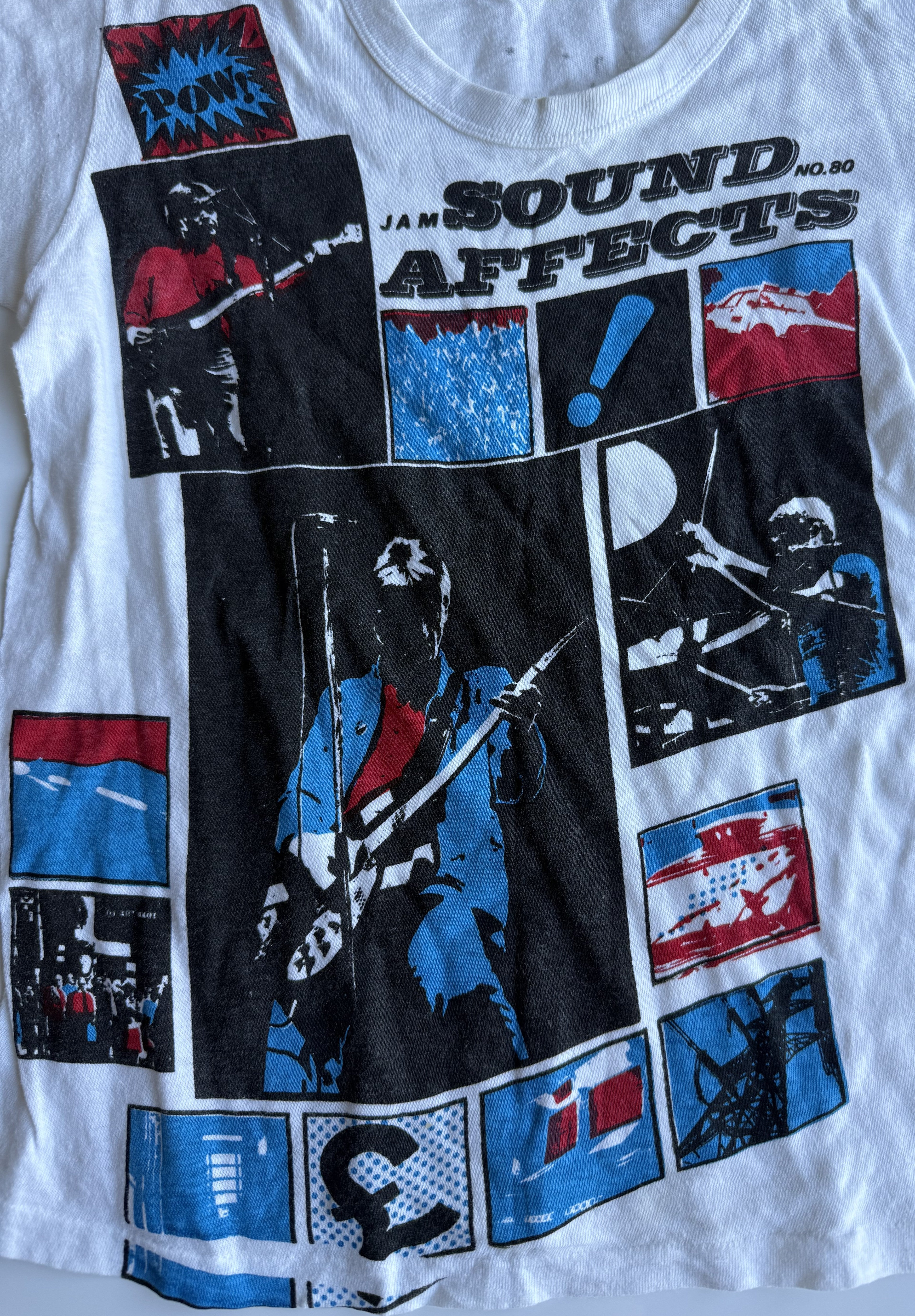 REAL vintage AUTOGRAPHED The JAM Sound Affects t-shirt 70s/80s