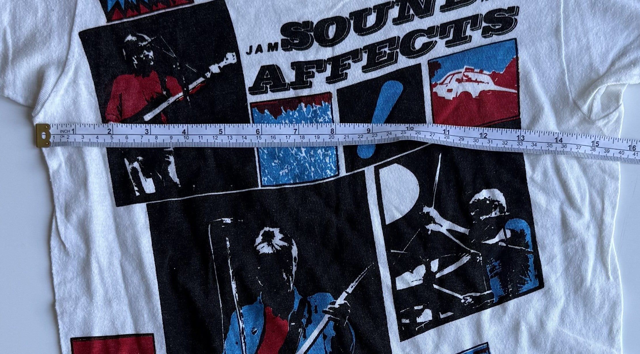REAL vintage AUTOGRAPHED The JAM Sound Affects t-shirt 70s/80s