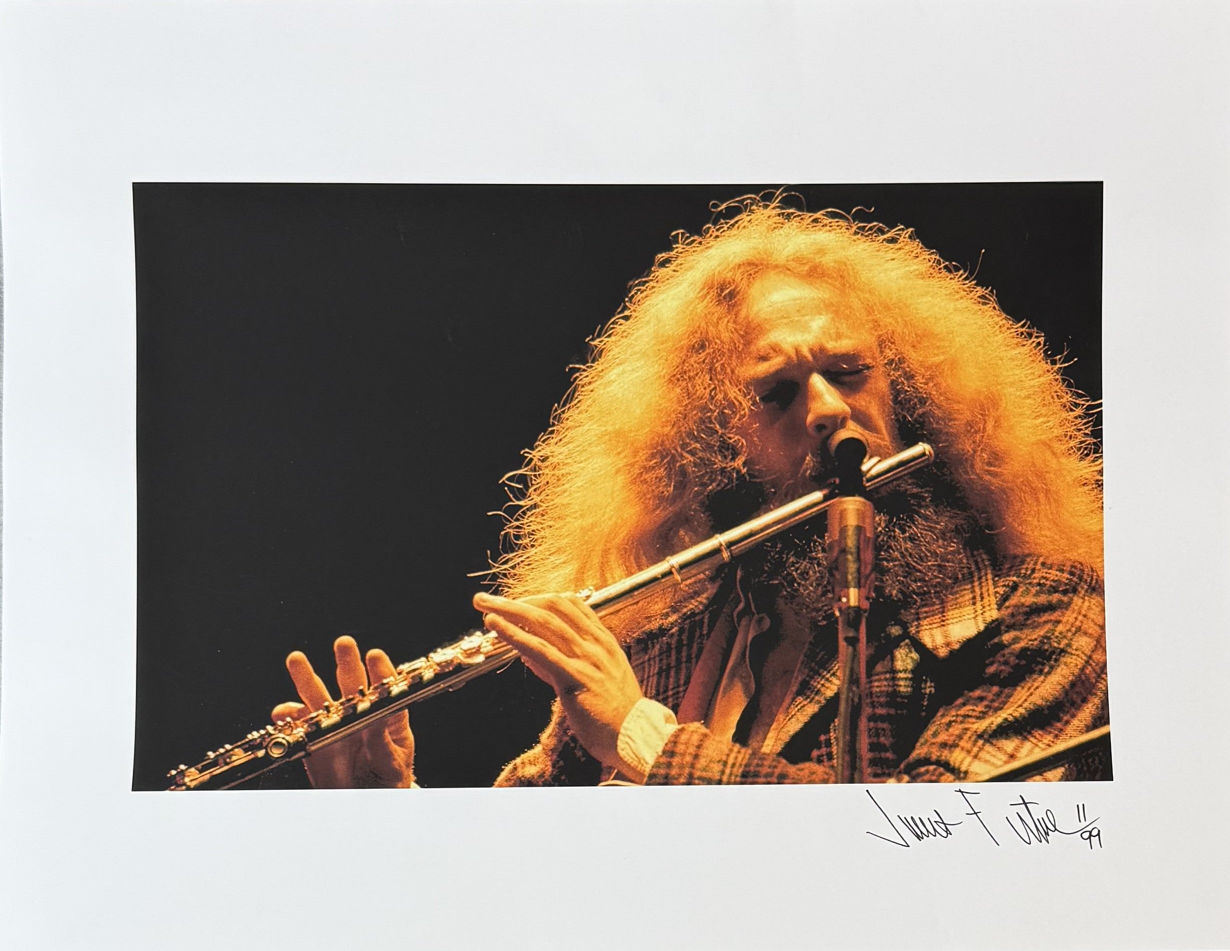 Jethro Tull - Ian Anderson - James Fortune SIGNED Limited Edition #11/99 c. 1974