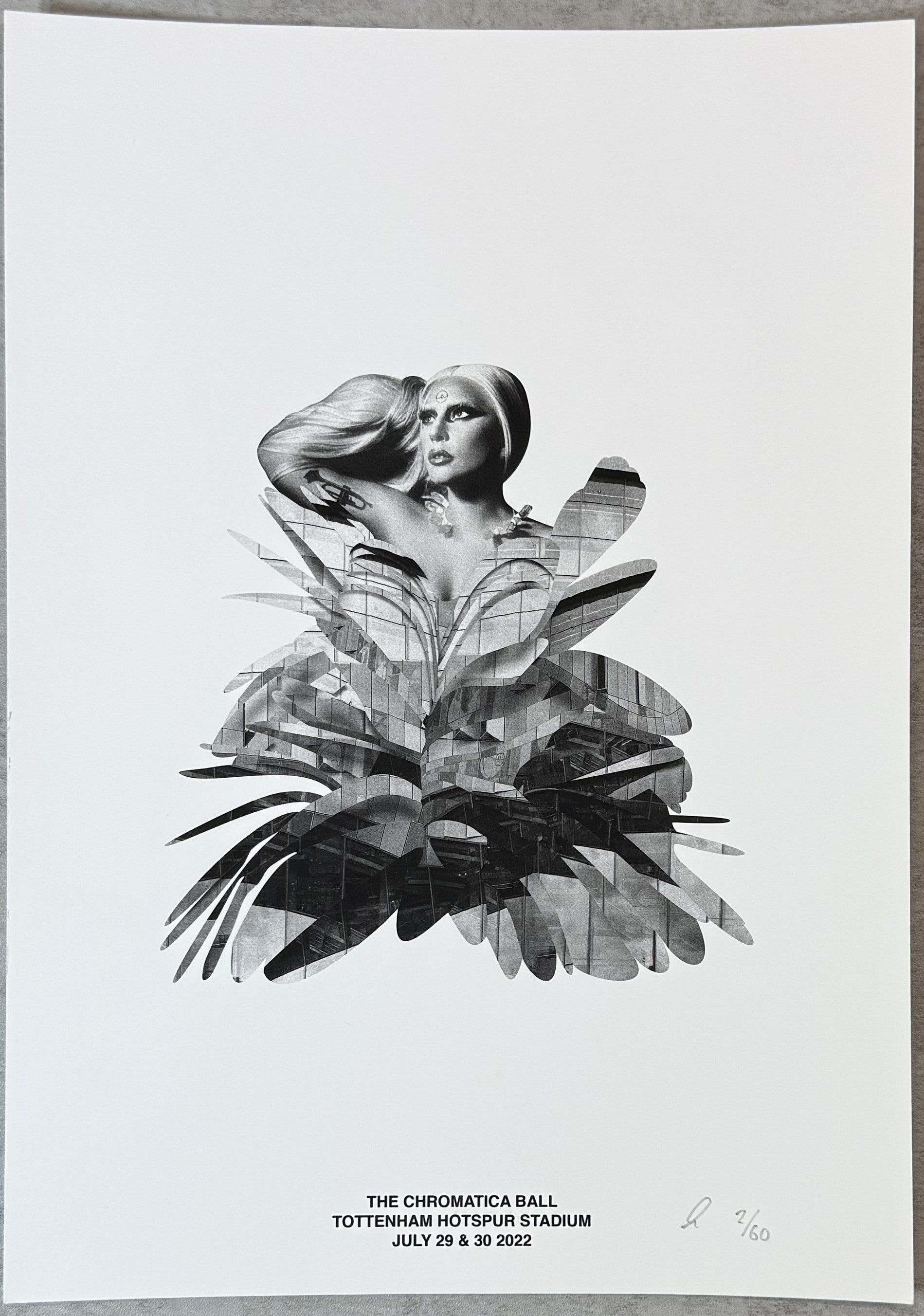 RARE Lady Gaga Chromatica Ball Tour Limited Edition Art Prints (hand-numbered/signed of 60)