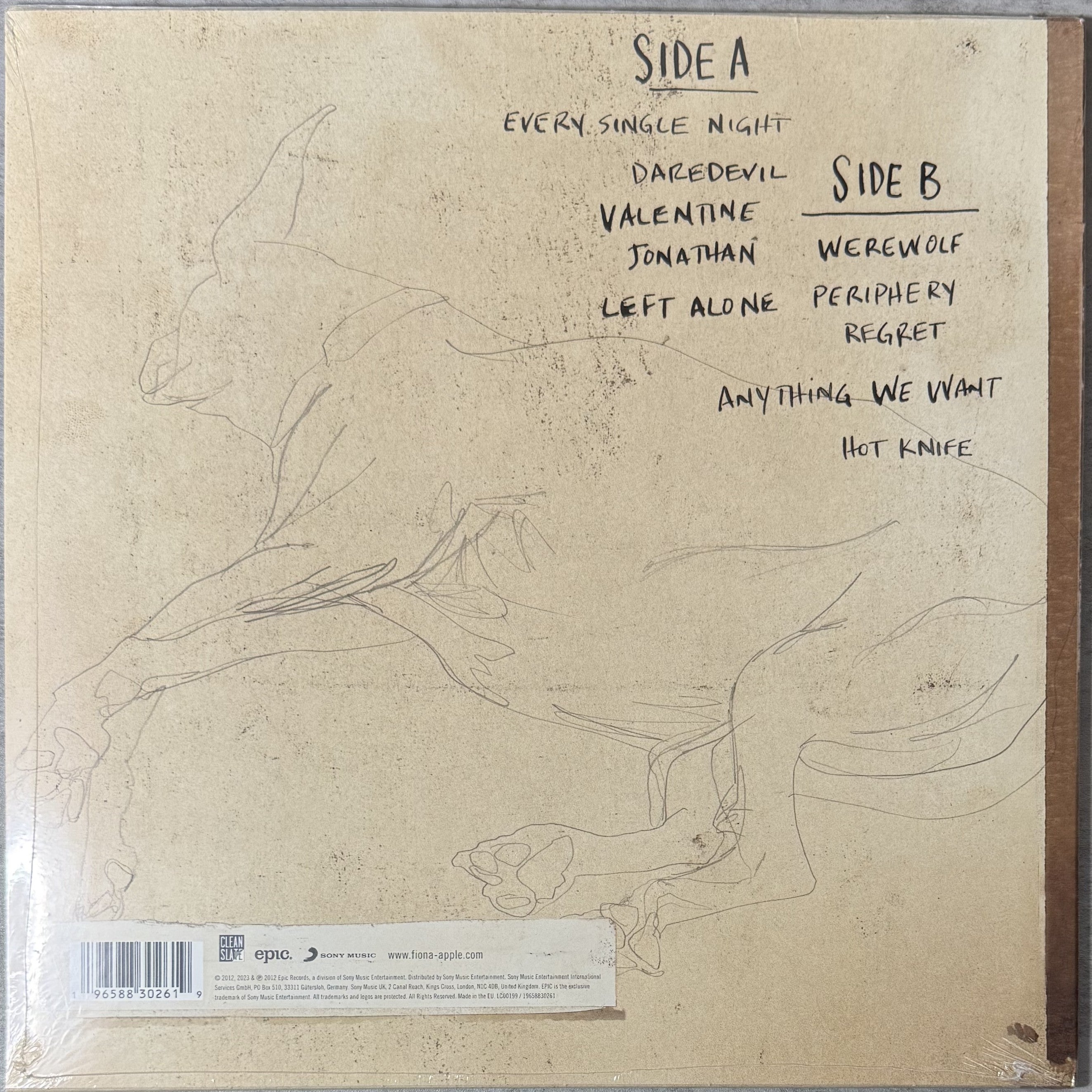 Fiona Apple The Idler Wheel... SEALED/NM 2023 EU Import 180g Audiophile Vinyl