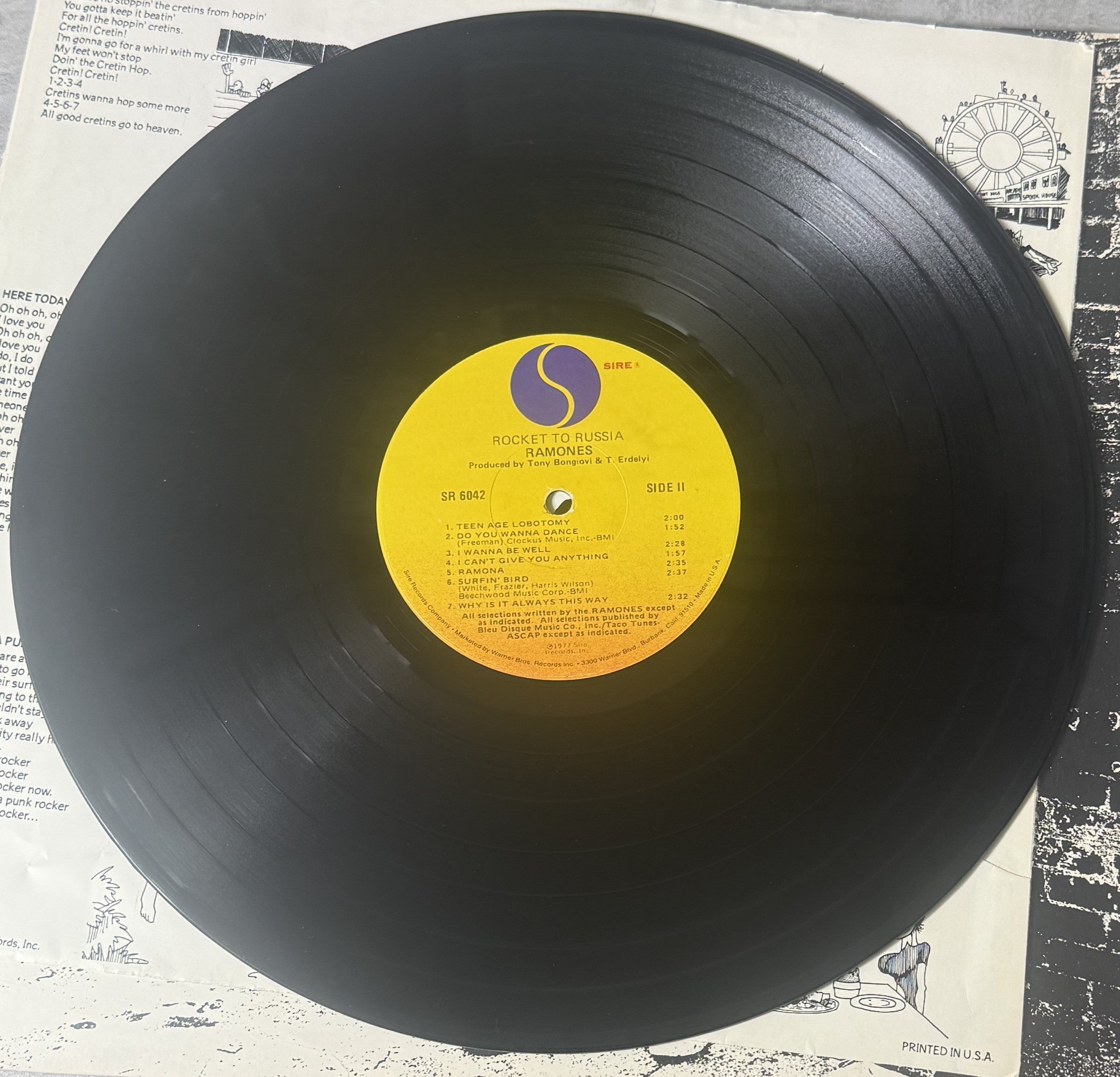 Ramones - Rocket To Russia US 2nd Press Strong VG+/VG+ c. 1979 Sire SR 6042