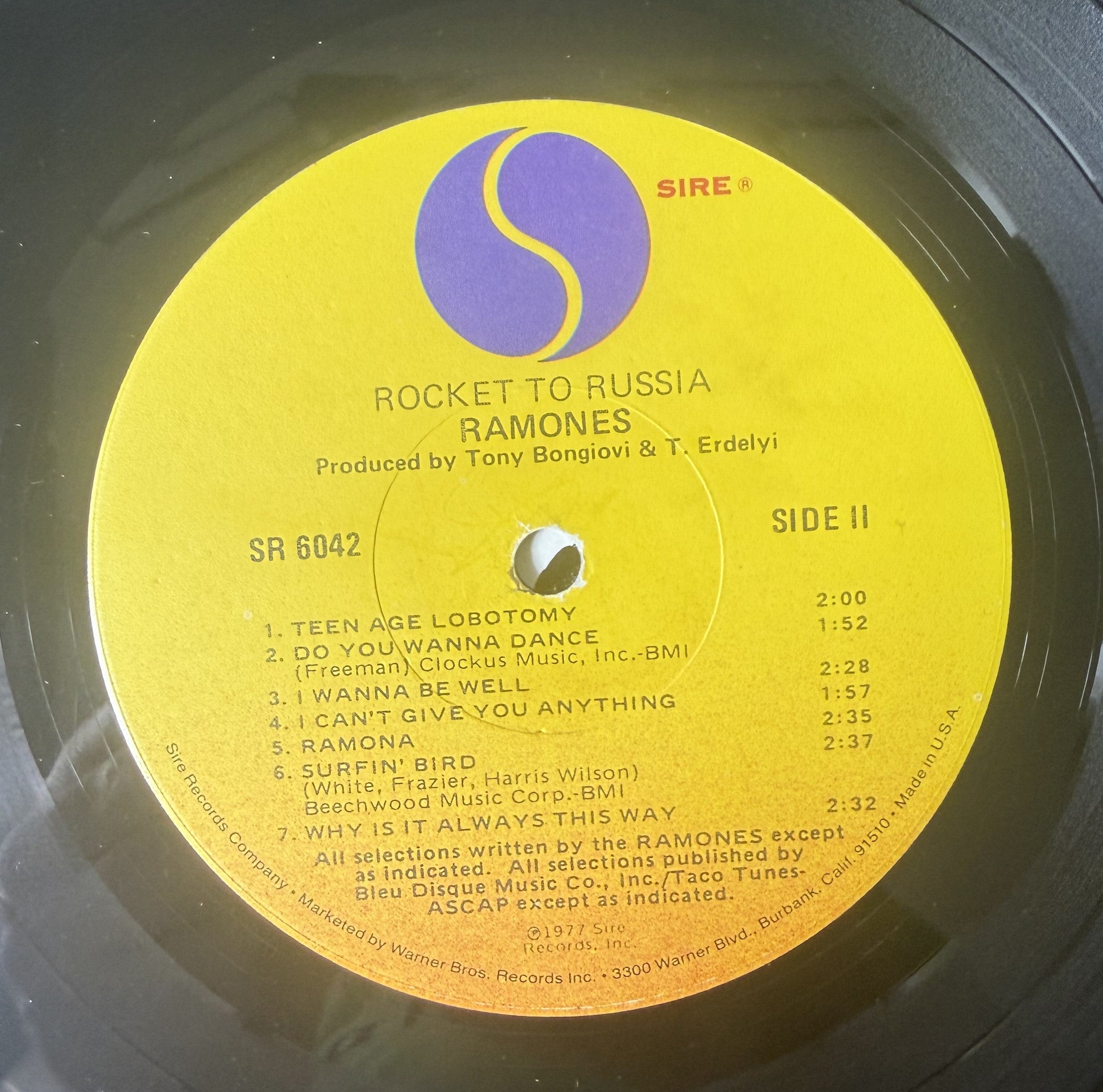 Ramones - Rocket To Russia US 2nd Press Strong VG+/VG+ c. 1979 Sire SR 6042