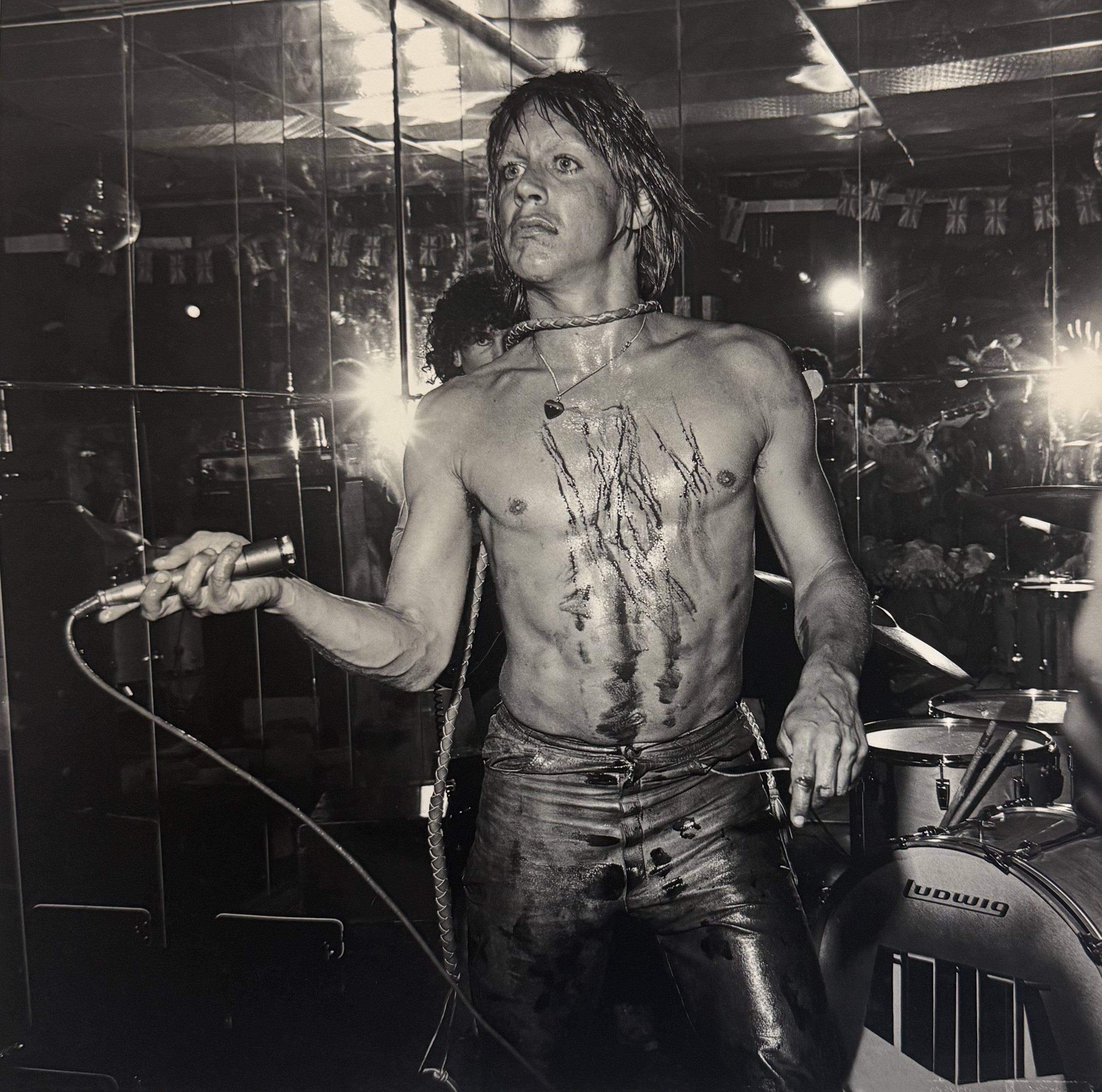 ORIGINAL SIGNED Iggy Pop at Whisky A Go Go 1974 James Fortune Signed Ltd Edtn