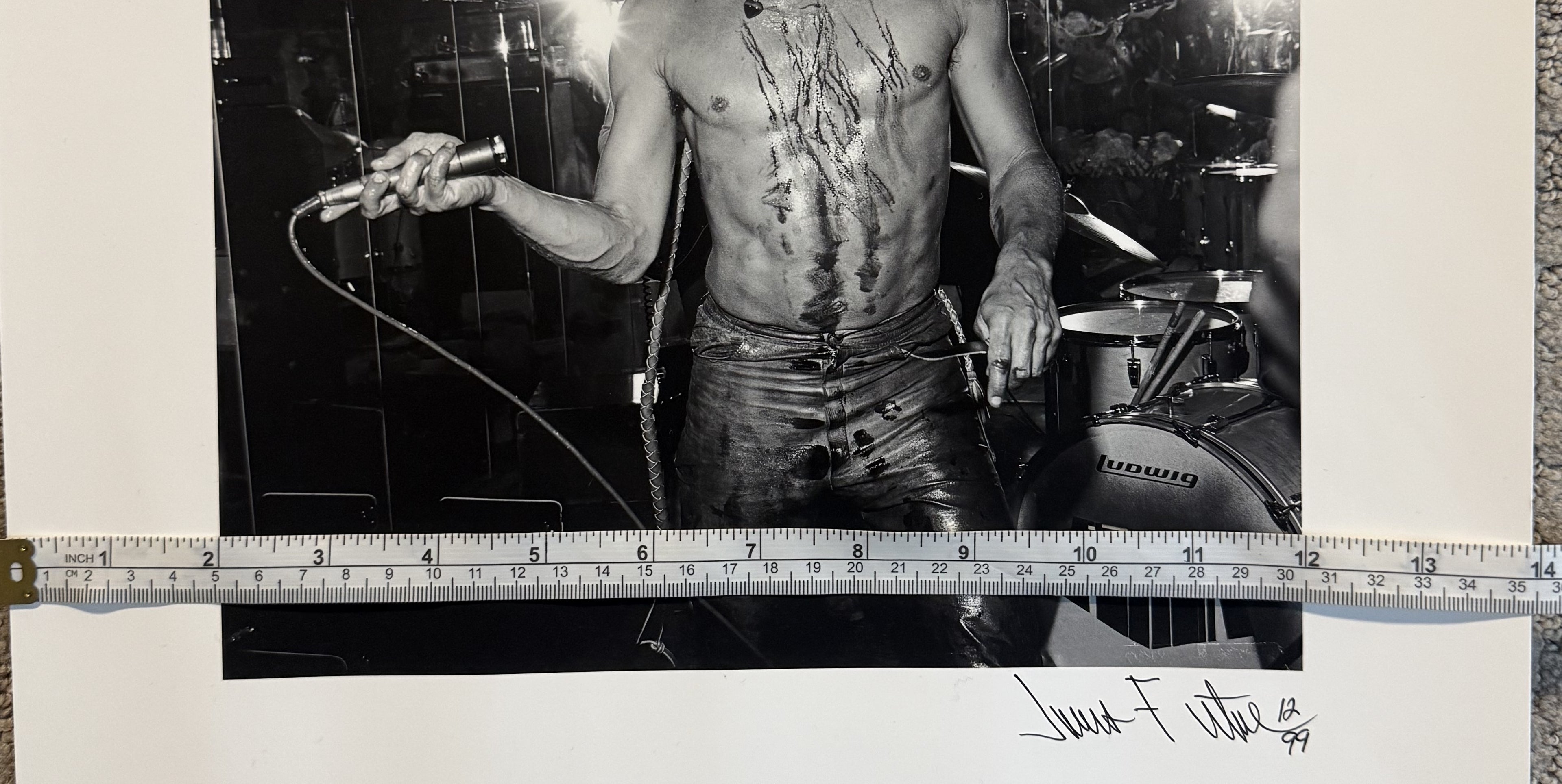 ORIGINAL SIGNED Iggy Pop 1974 James Fortune Signed Ltd Edtn Print