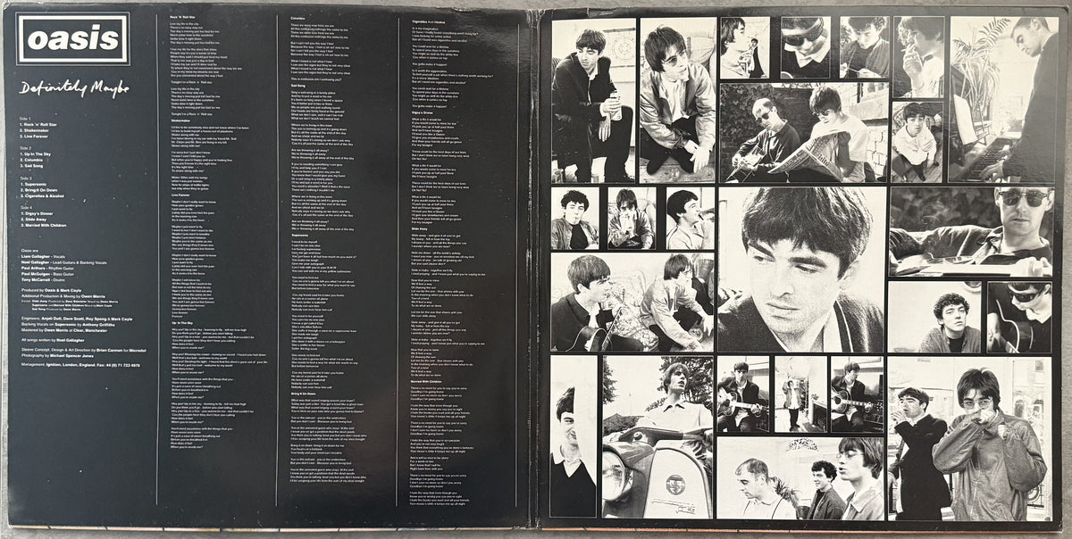 GRAIL Oasis - Definitely Maybe 1994 1st UK Press "Damont" Strong VG+/VG+