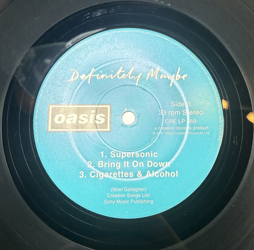 GRAIL Oasis - Definitely Maybe 1994 1st UK Press "Damont" Strong VG+/VG+
