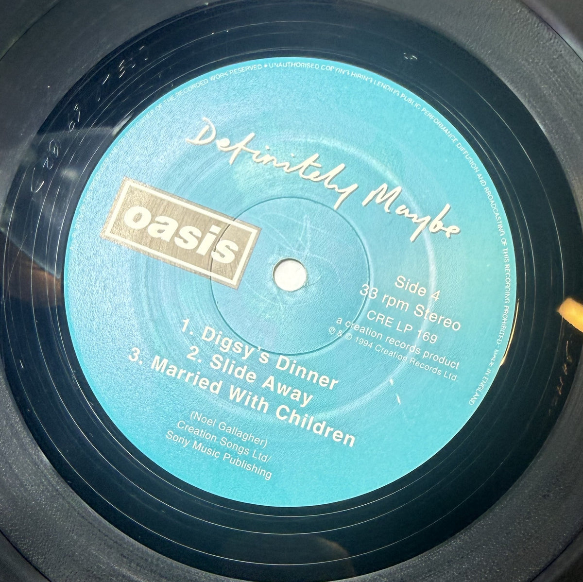 GRAIL Oasis - Definitely Maybe 1994 1st UK Press "Damont" Strong VG+/VG+