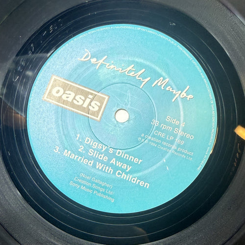 GRAIL Oasis - Definitely Maybe 1994 1st UK Press "Damont" Strong VG+/VG+