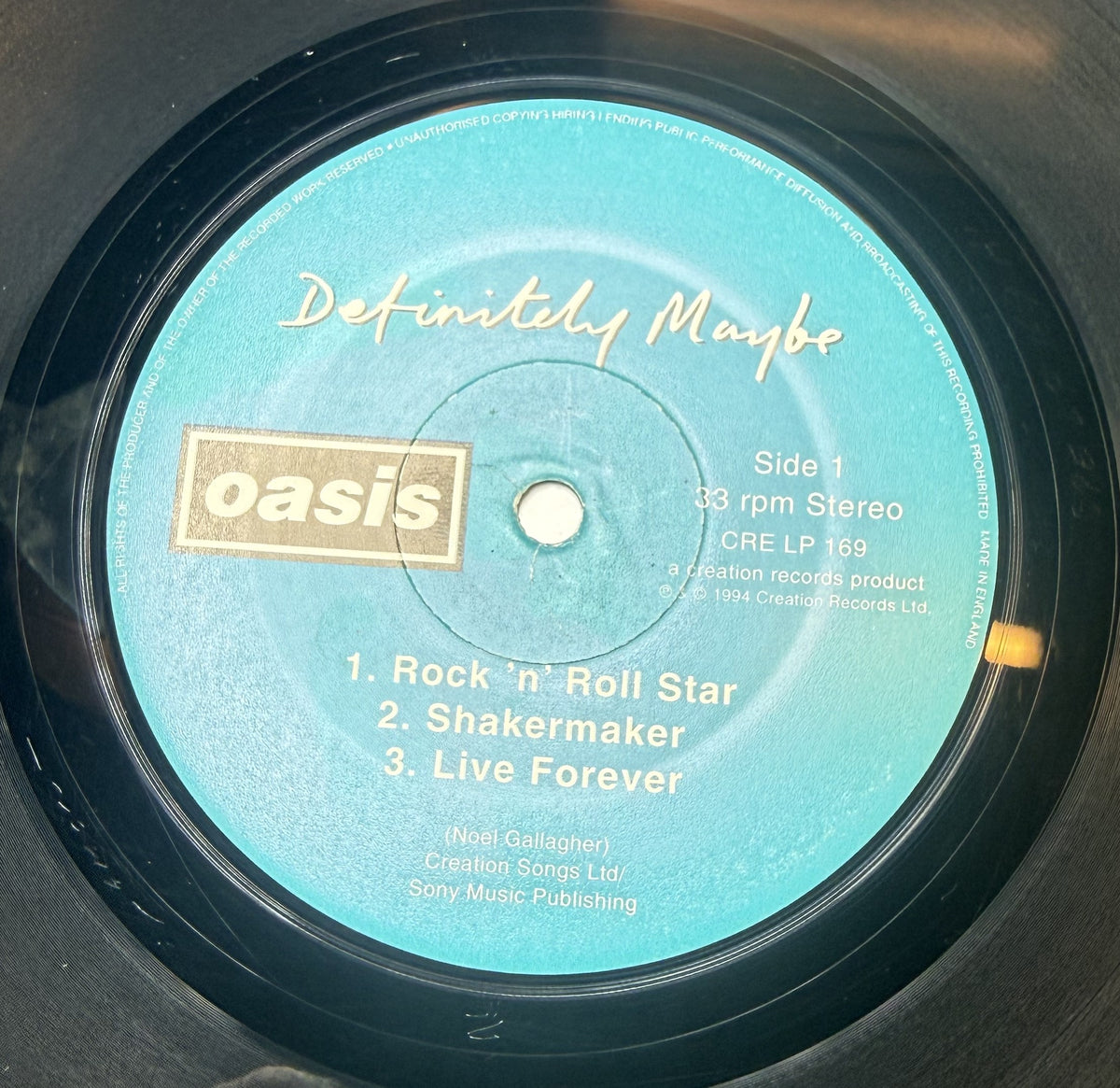 GRAIL Oasis - Definitely Maybe 1994 1st UK Press "Damont" Strong VG+/VG+