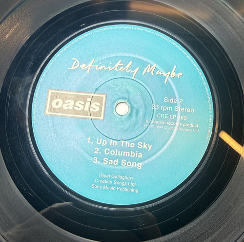 GRAIL Oasis - Definitely Maybe 1994 1st UK Press "Damont" Strong VG+/VG+