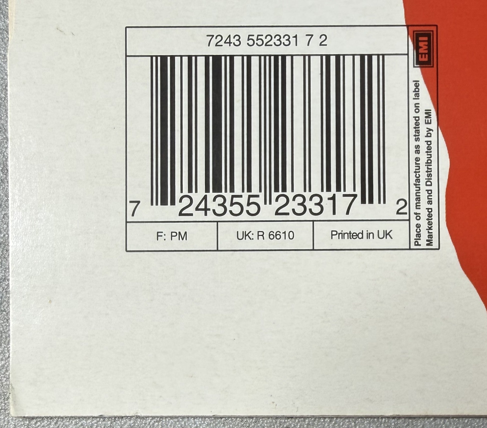 RARE Blur - Crazy Beat 2003 UK 1st Press 7" Single Red Vinyl VG+/VG+ Banksy art!