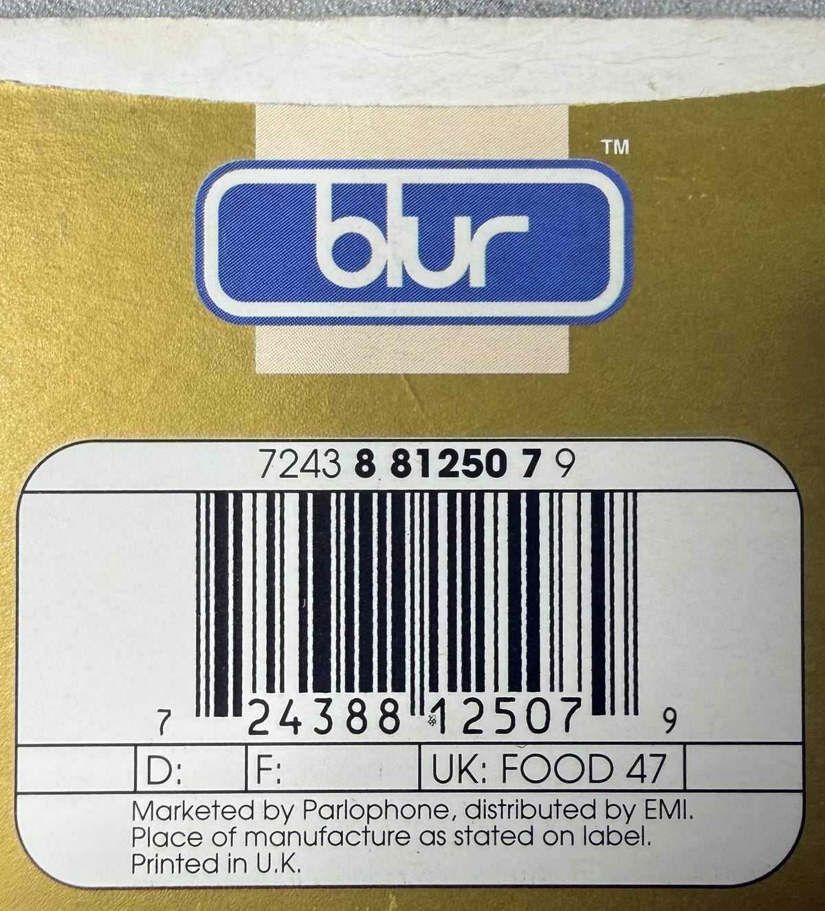 BLUR - Girls & Boys -1994 UK First Press, Limited Edition, Numbered Strong VG+/VG+
